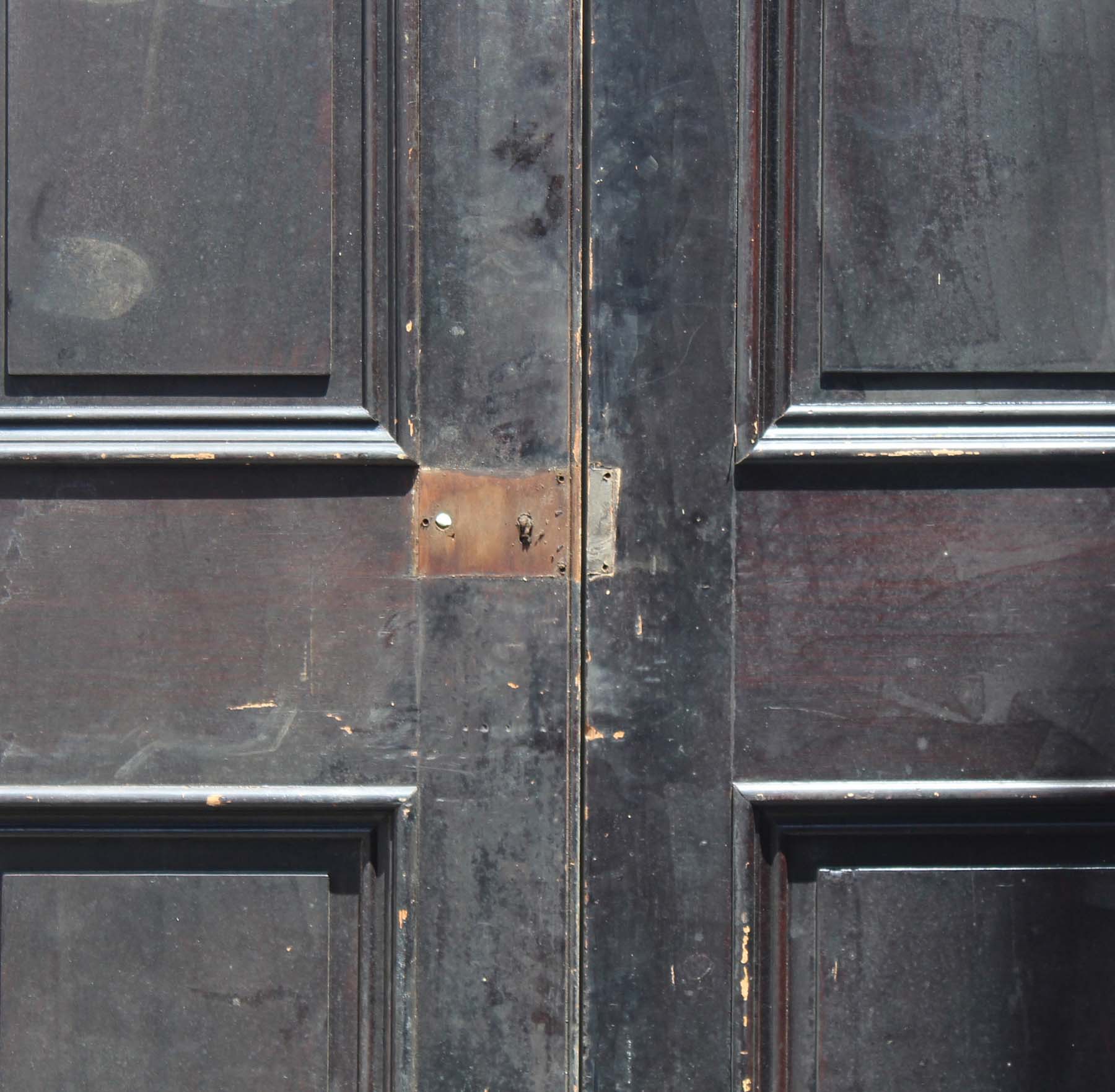 SOLD Reclaimed 50” Solid Wood Antique Door Pair-68213