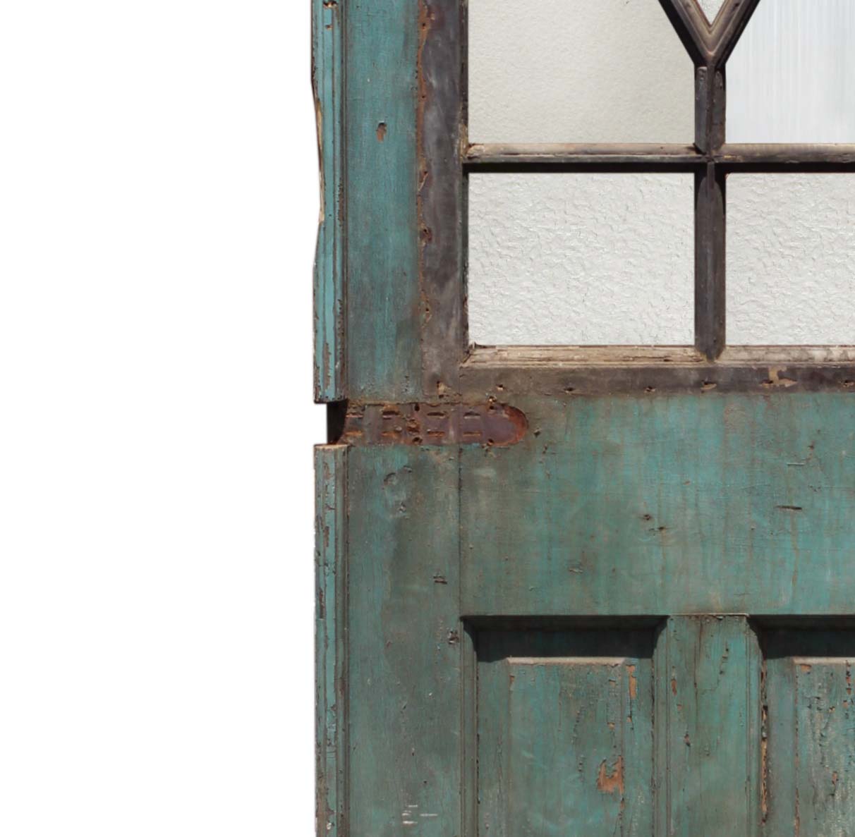 SOLD Reclaimed 30” Antique Door, Blue Horizon Boxing Venue-68220