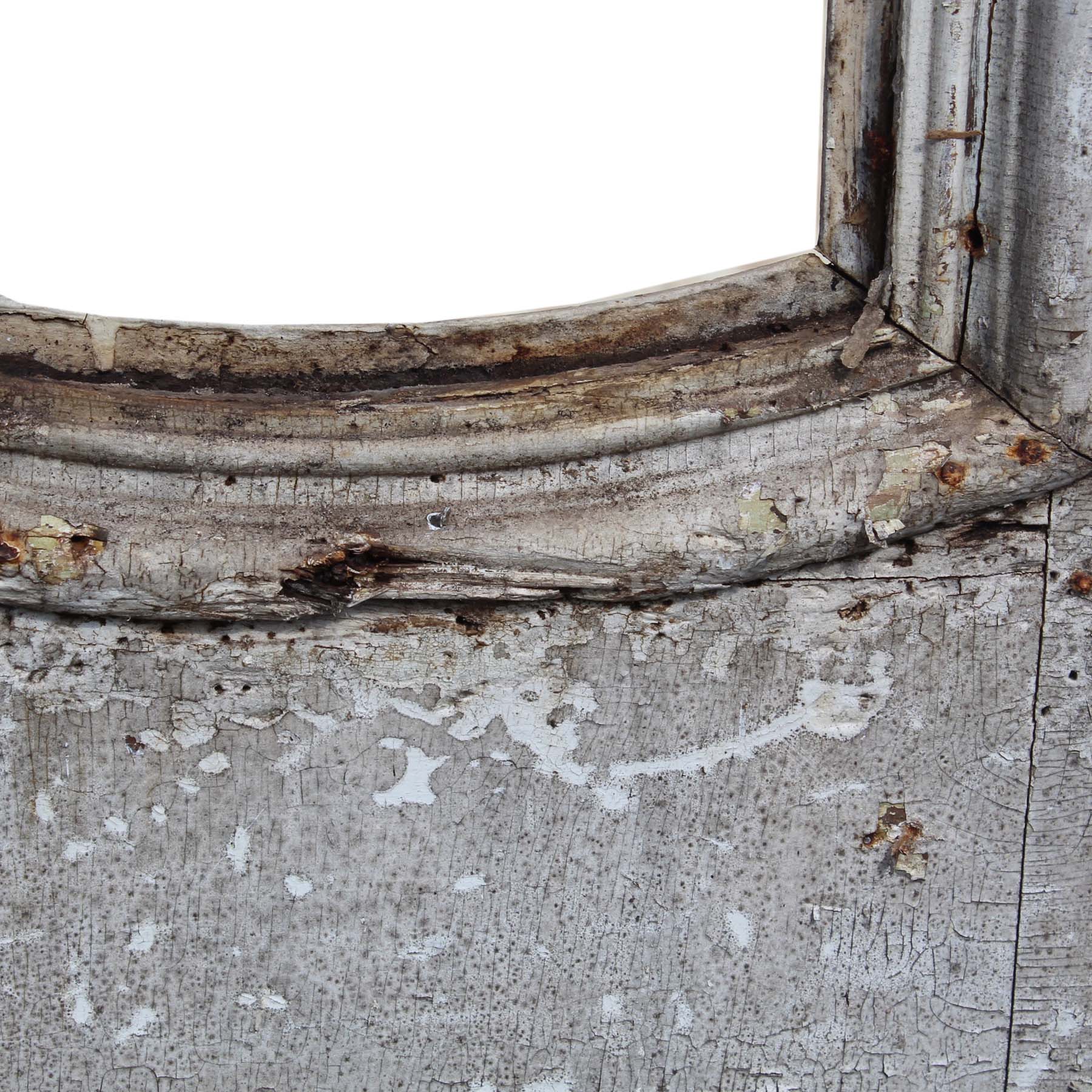 SOLD Reclaimed 48" Double Doors with Arched Windows, Late 19th Century-68017