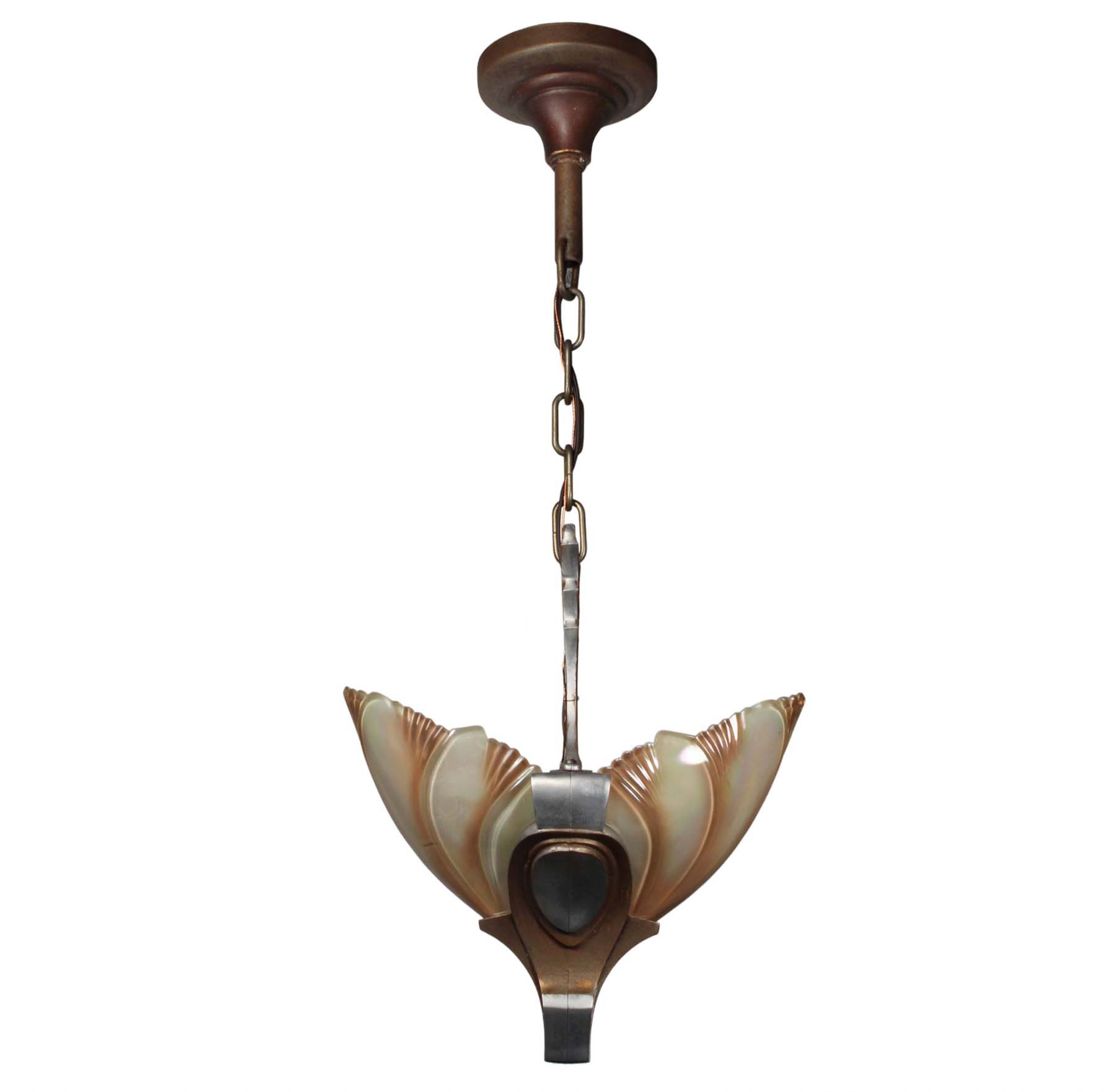 Art Deco Batwing Slip Shade Pendant, Antique Lighting -68493