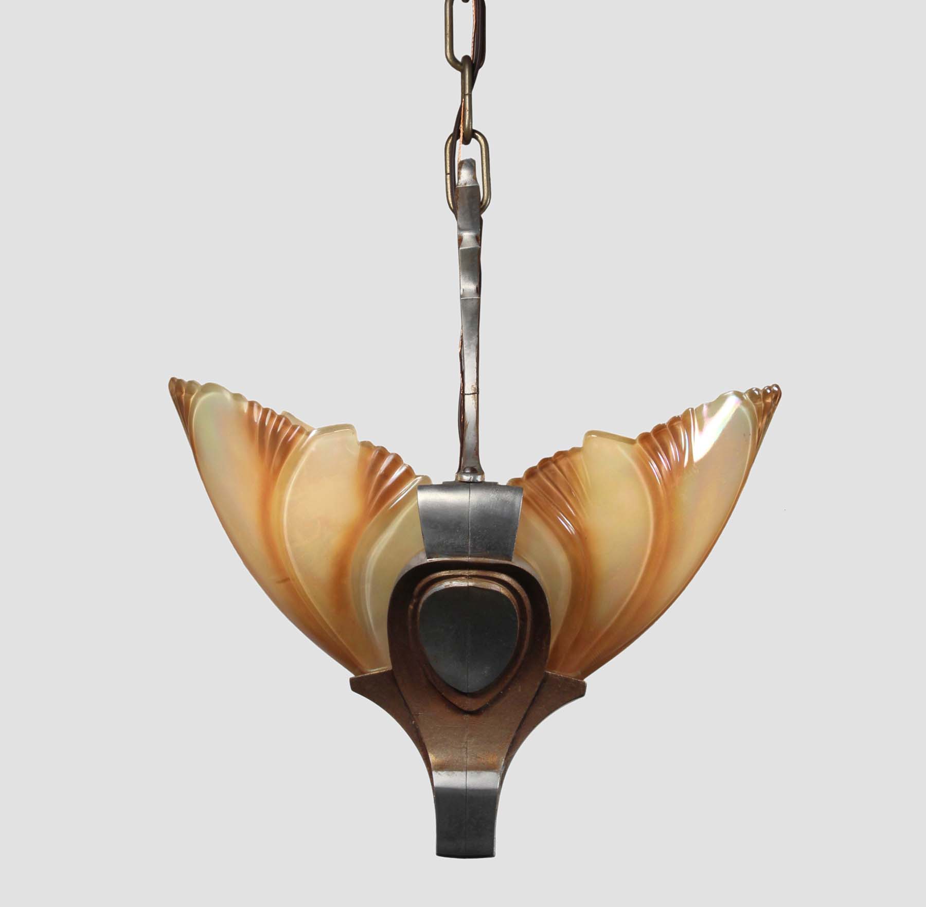 Art Deco Batwing Slip Shade Pendant, Antique Lighting -68494