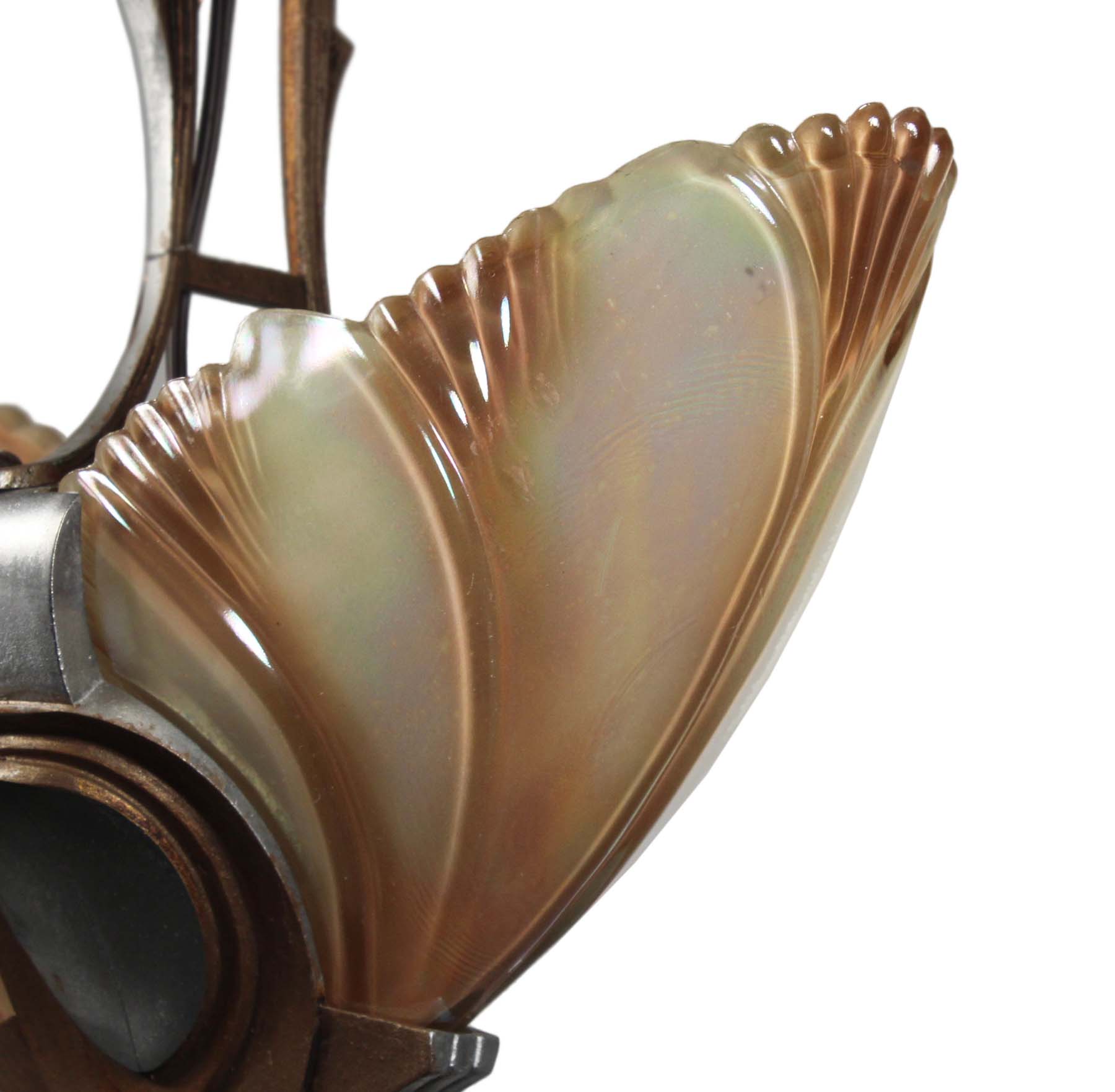 Art Deco Batwing Slip Shade Pendant, Antique Lighting -68496