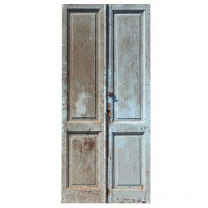 Salvaged 42” Pair of Antique Doors-0