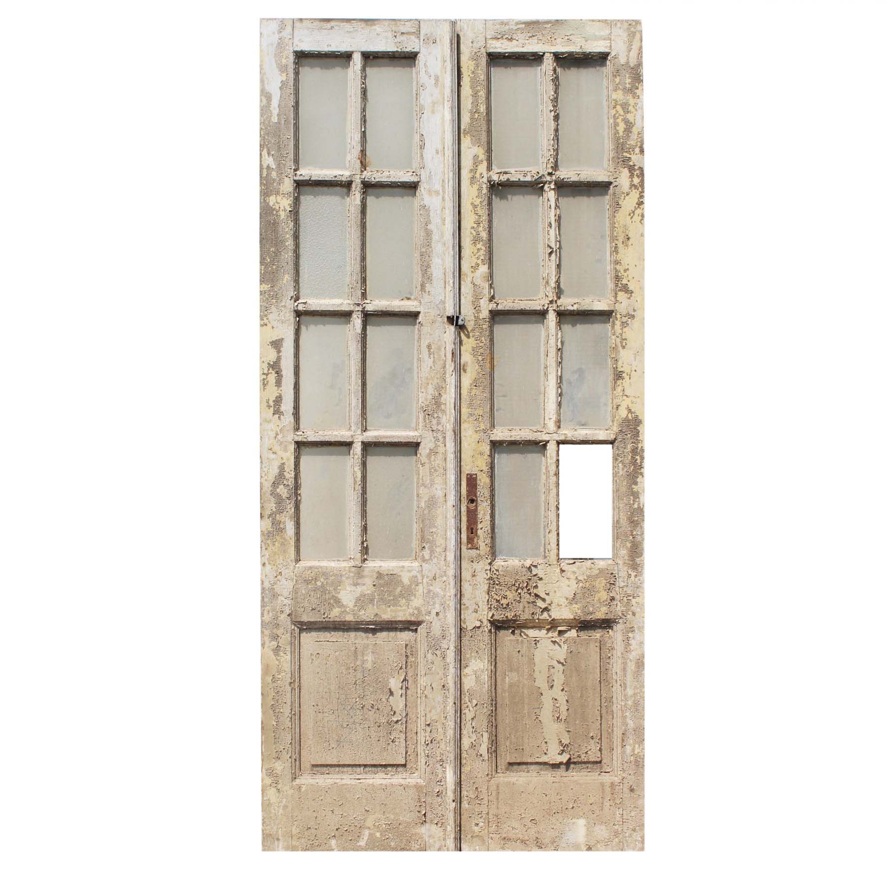 SOLD Reclaimed 42" Pair of Antique French Doors-0