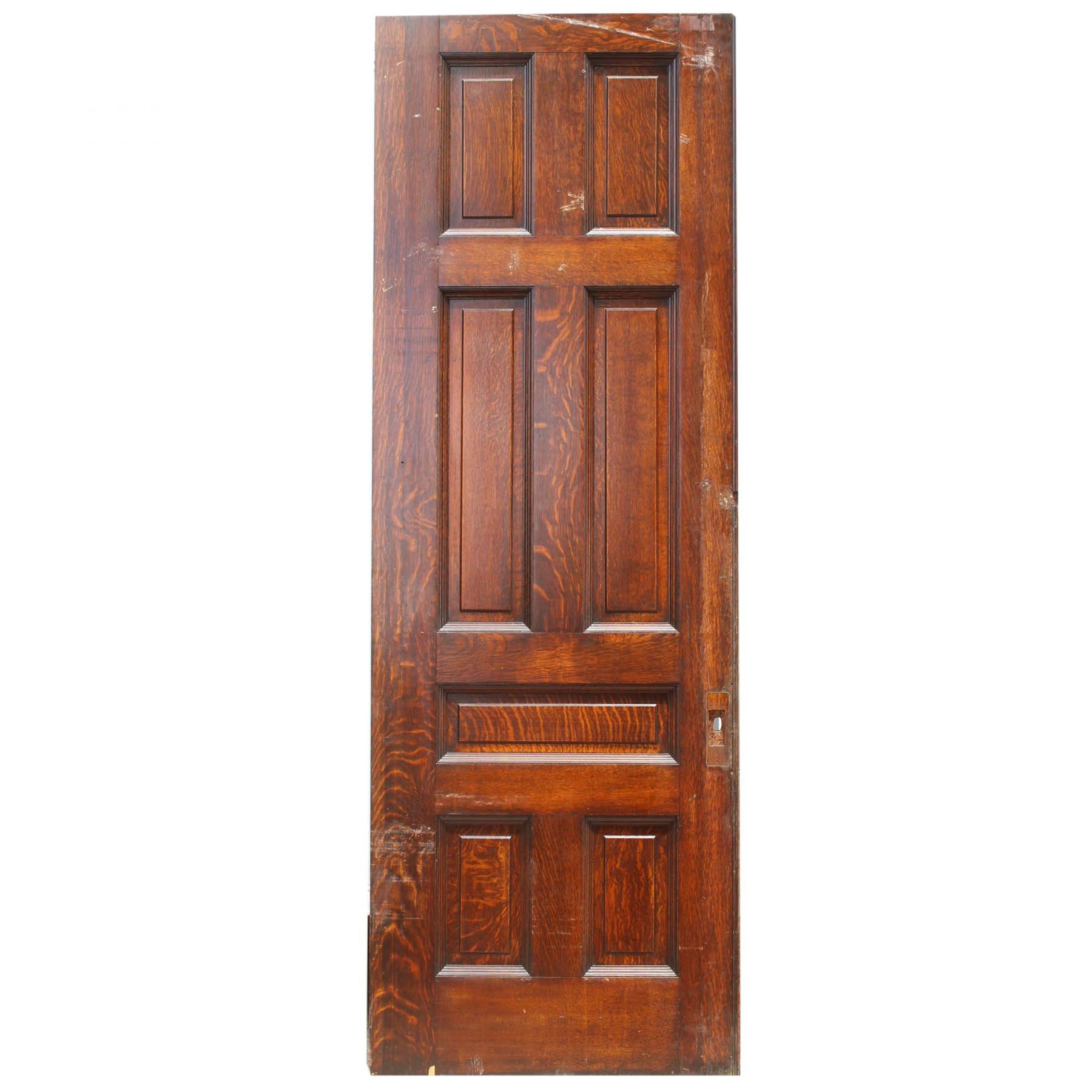 SOLD Large Antique 36” Oak Pocket Door, Manuel House c. 1910-0
