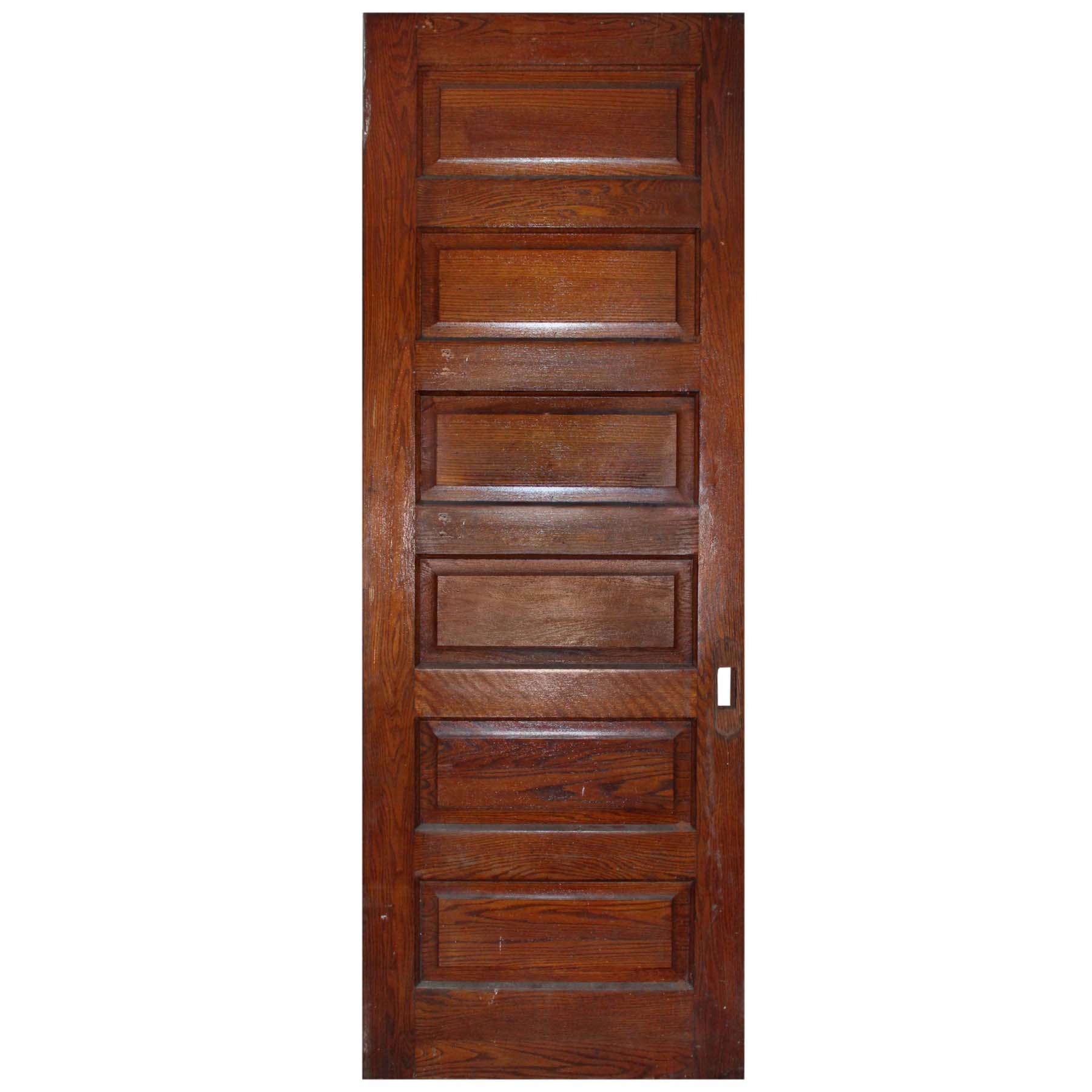 SOLD Antique 32” Oak Pocket Door-0