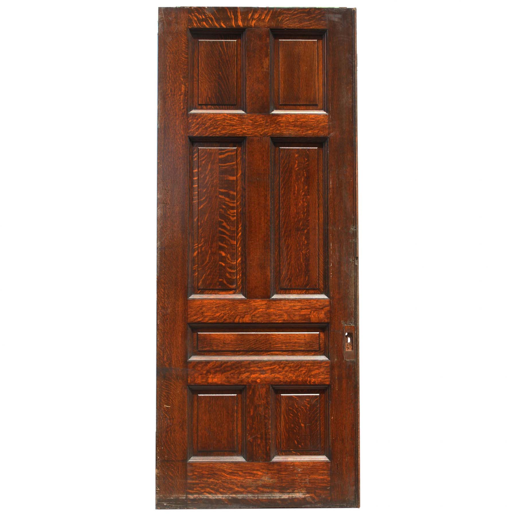 SOLD Heavy Antique 42” Oak Pocket Door, Manuel House c. 1910-0