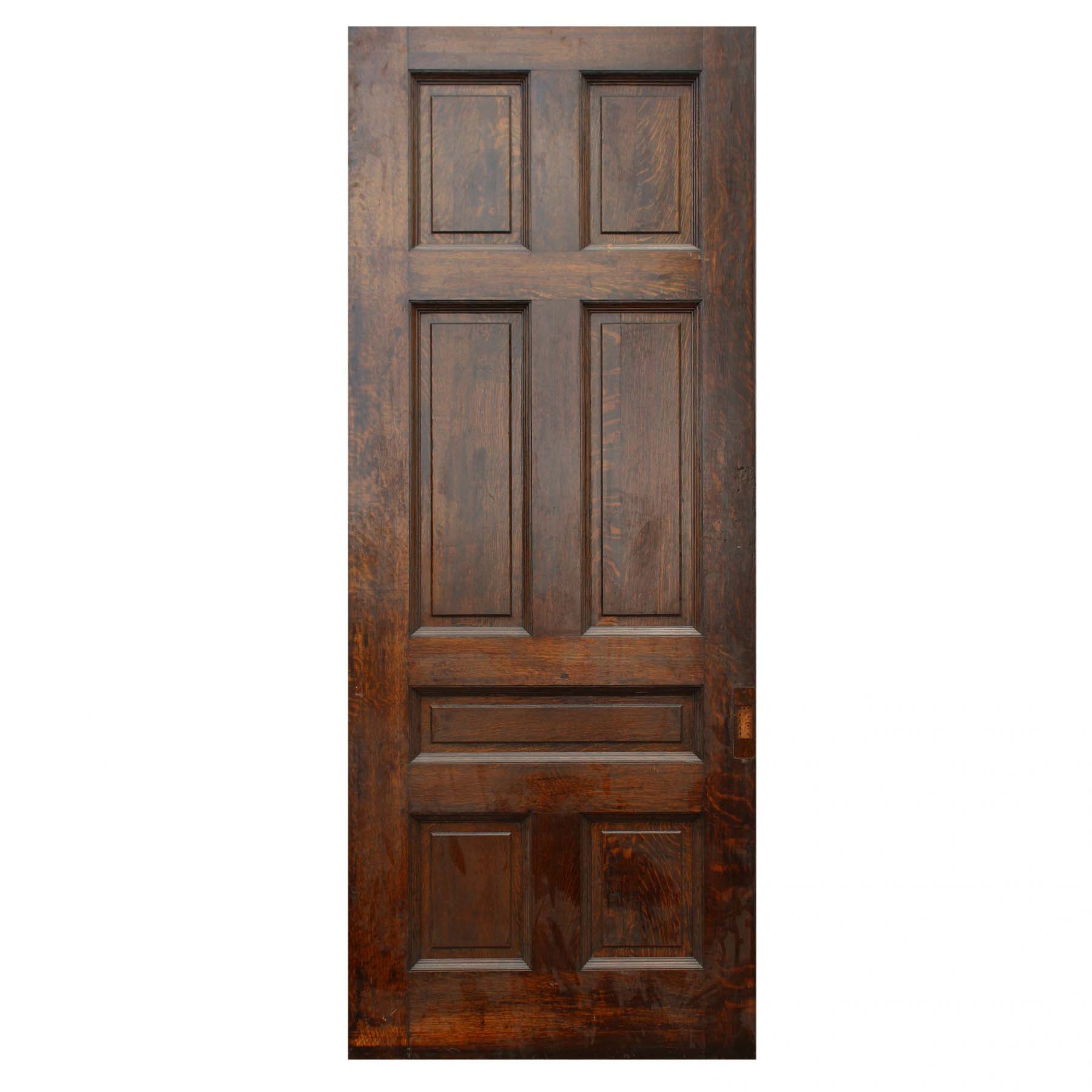 Large Antique 42” Oak Pocket Door, Manuel House c. 1910-0