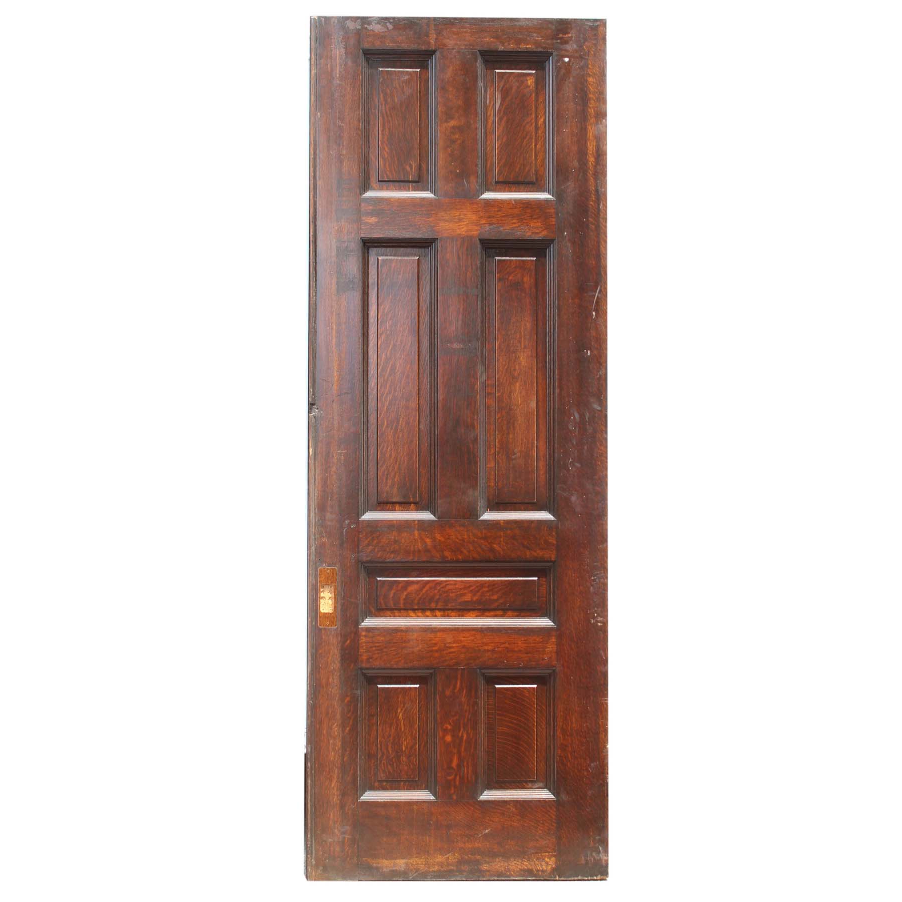 SOLD Substantial Antique 36” Oak Pocket Door, Manuel House c. 1910-68923