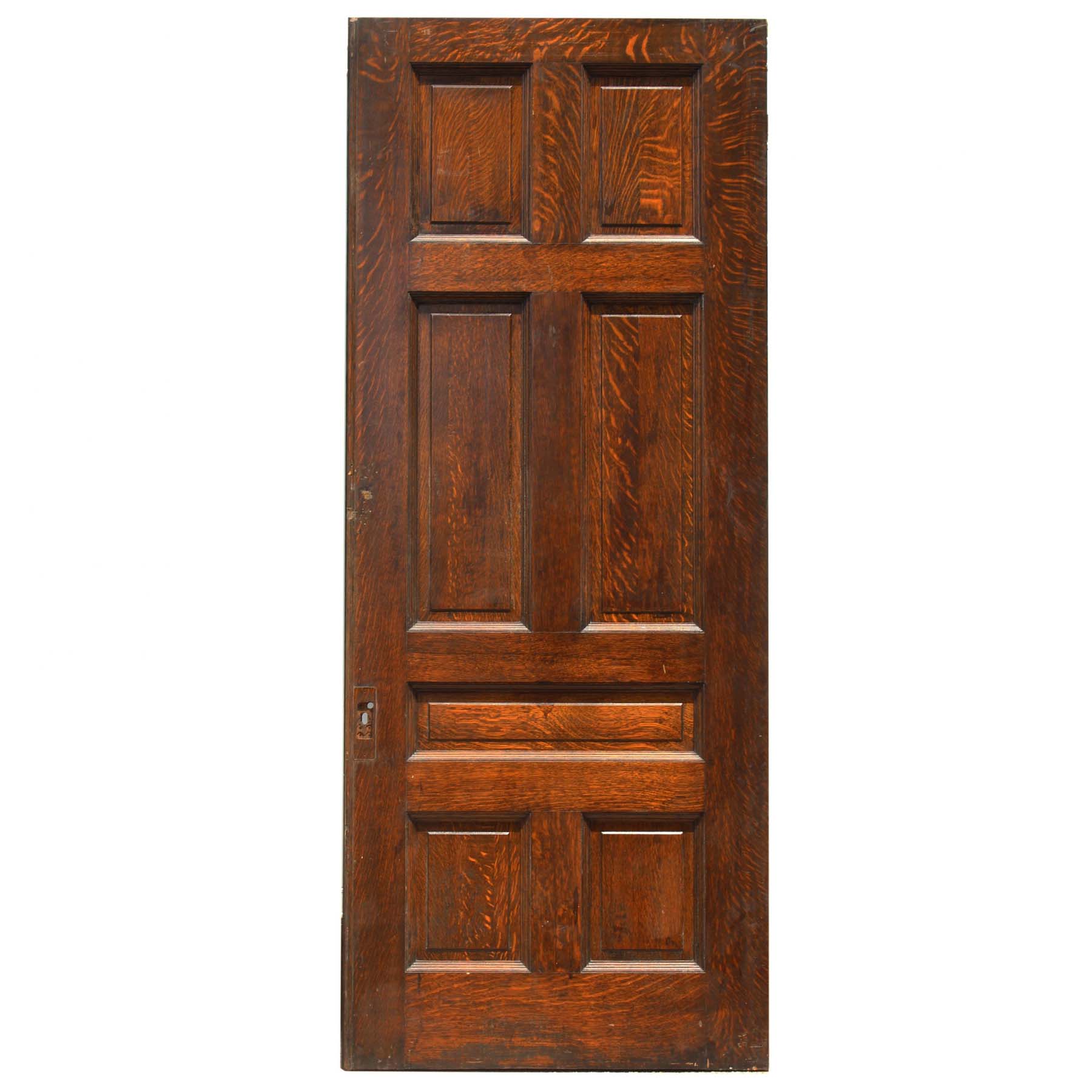 SOLD Heavy Antique 42” Oak Pocket Door, Manuel House c. 1910-68932