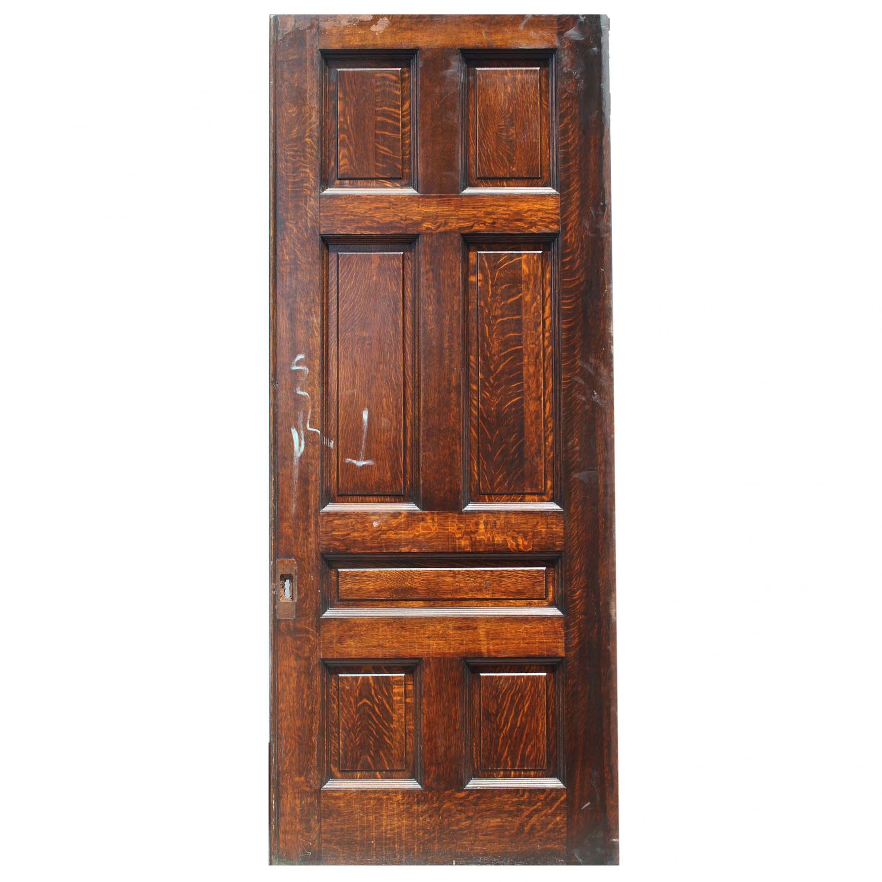 SOLD Substantial Antique 42” Oak Pocket Door, Manuel House c. 1910-68937
