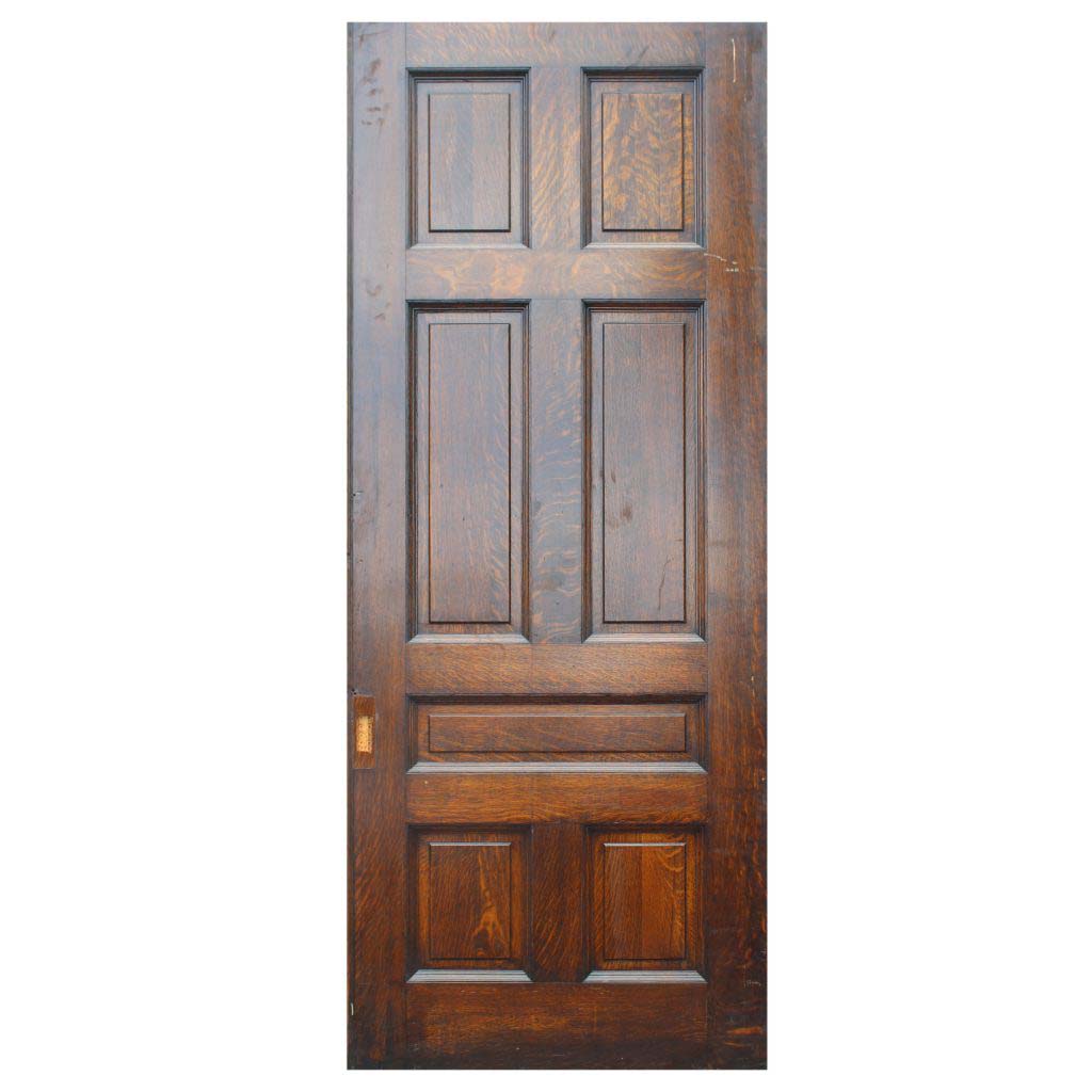 Large Antique 42” Oak Pocket Door, Manuel House c. 1910-68945 Large Antique 42” Oak Pocket Door, Manuel House c. 1910-68945