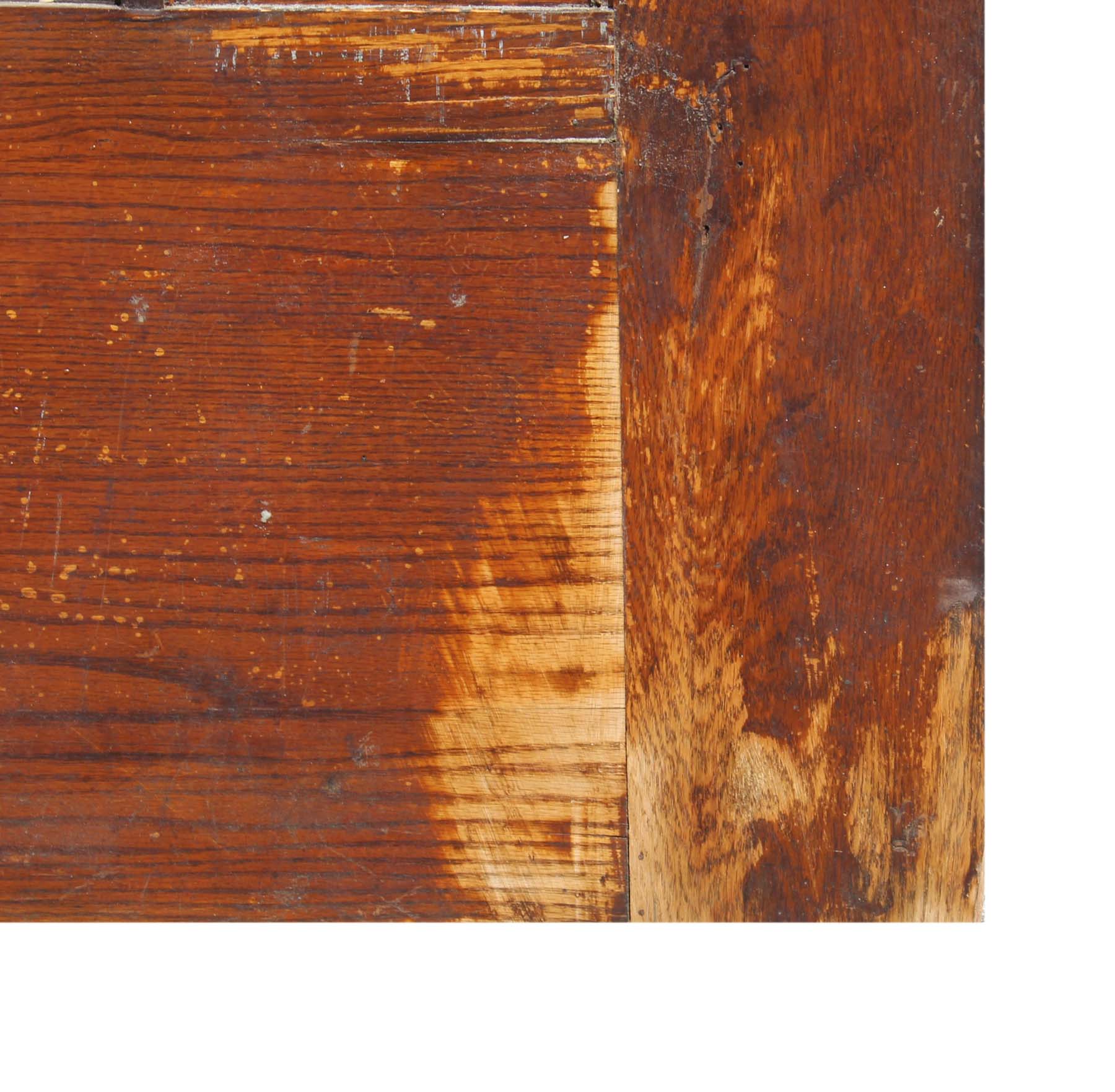 SOLD Salvaged 34" Oak Craftsman Door with Beveled Glass-68615