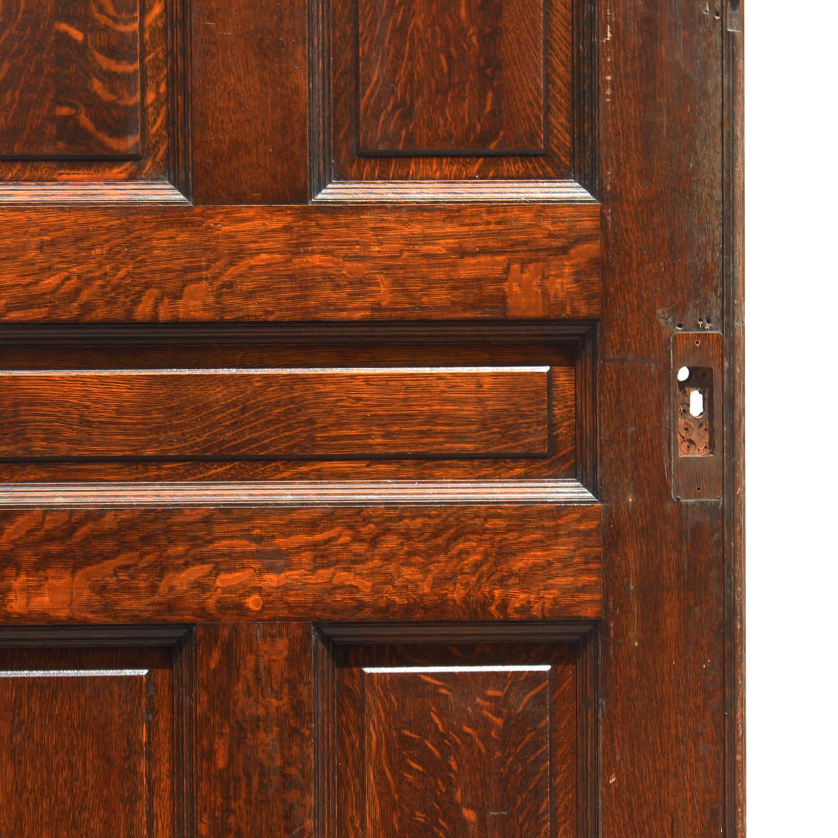 SOLD Heavy Antique 42” Oak Pocket Door, Manuel House c. 1910-68933