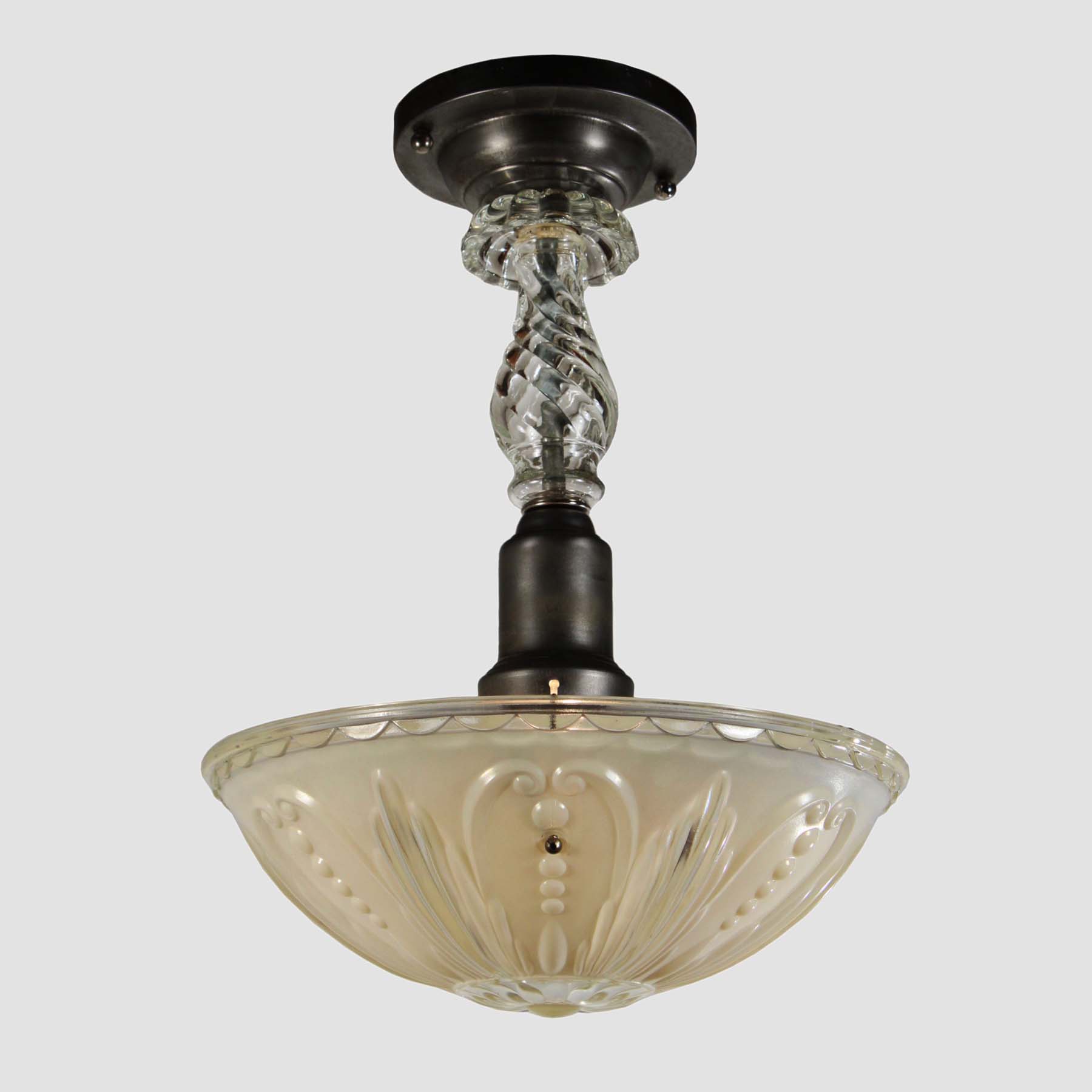 SOLD Vintage Semi-Flush Light Fixture-69003