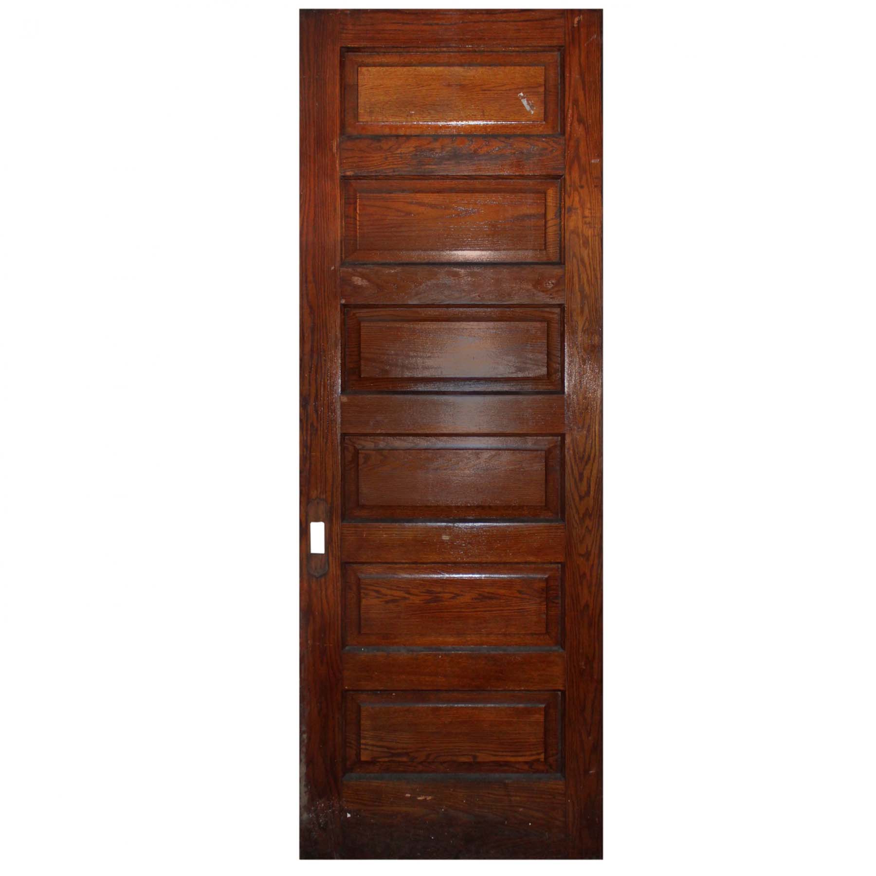 SOLD Salvaged 32” Oak Pocket Door-69025
