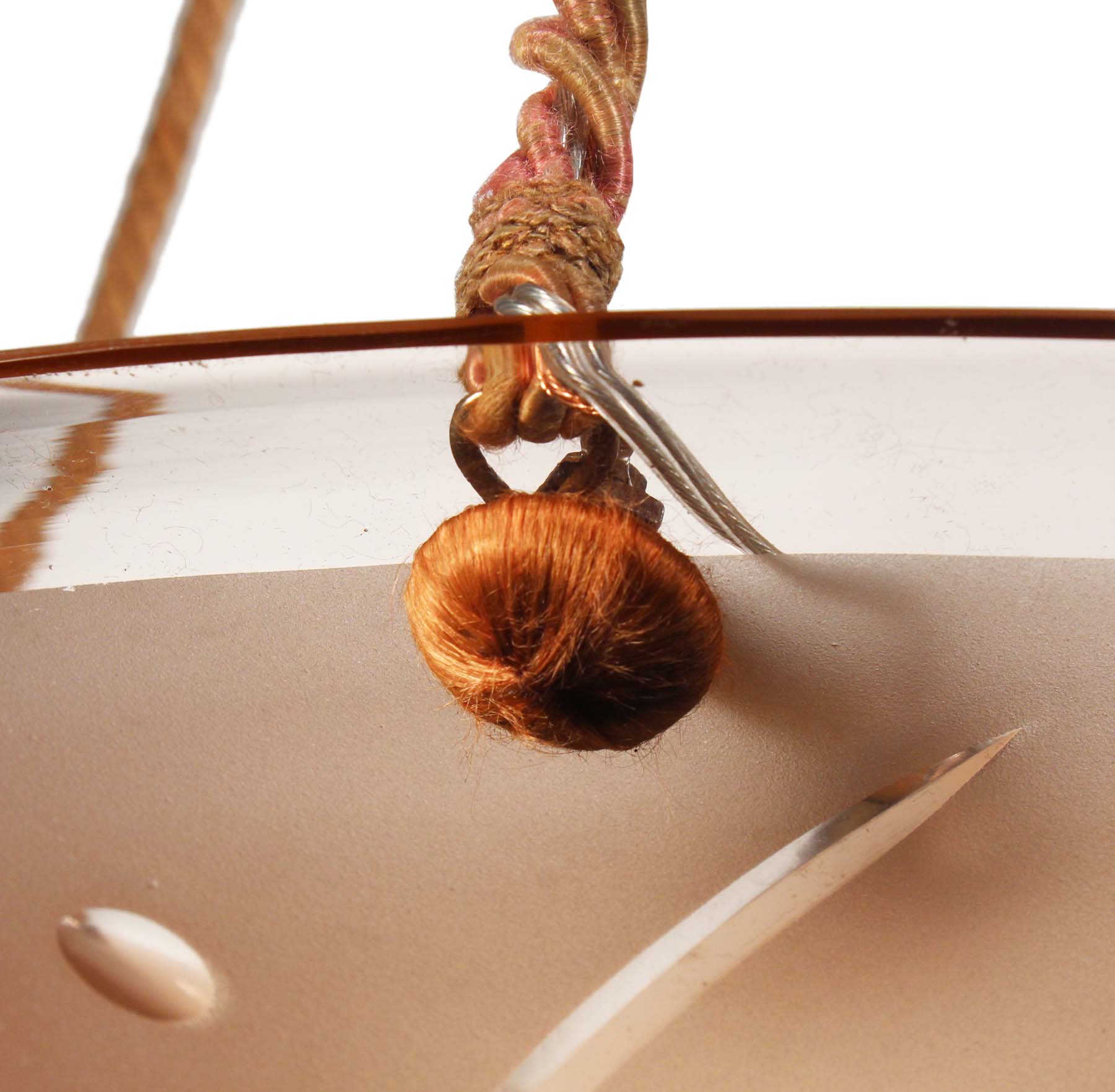 SOLD Antique Inverted Dome Chandelier, France-68638