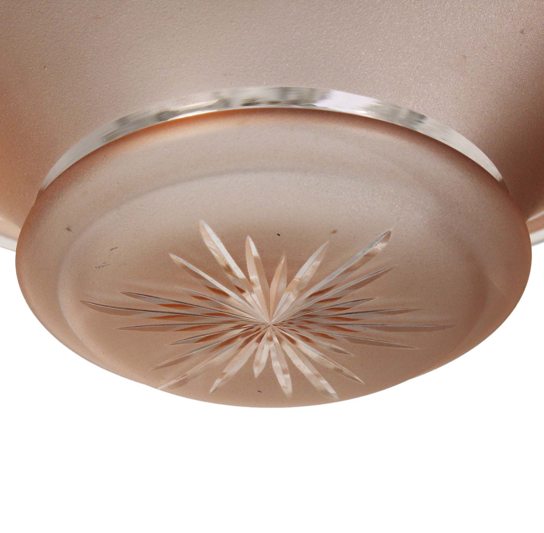 SOLD Antique Inverted Dome Chandelier, France-68639