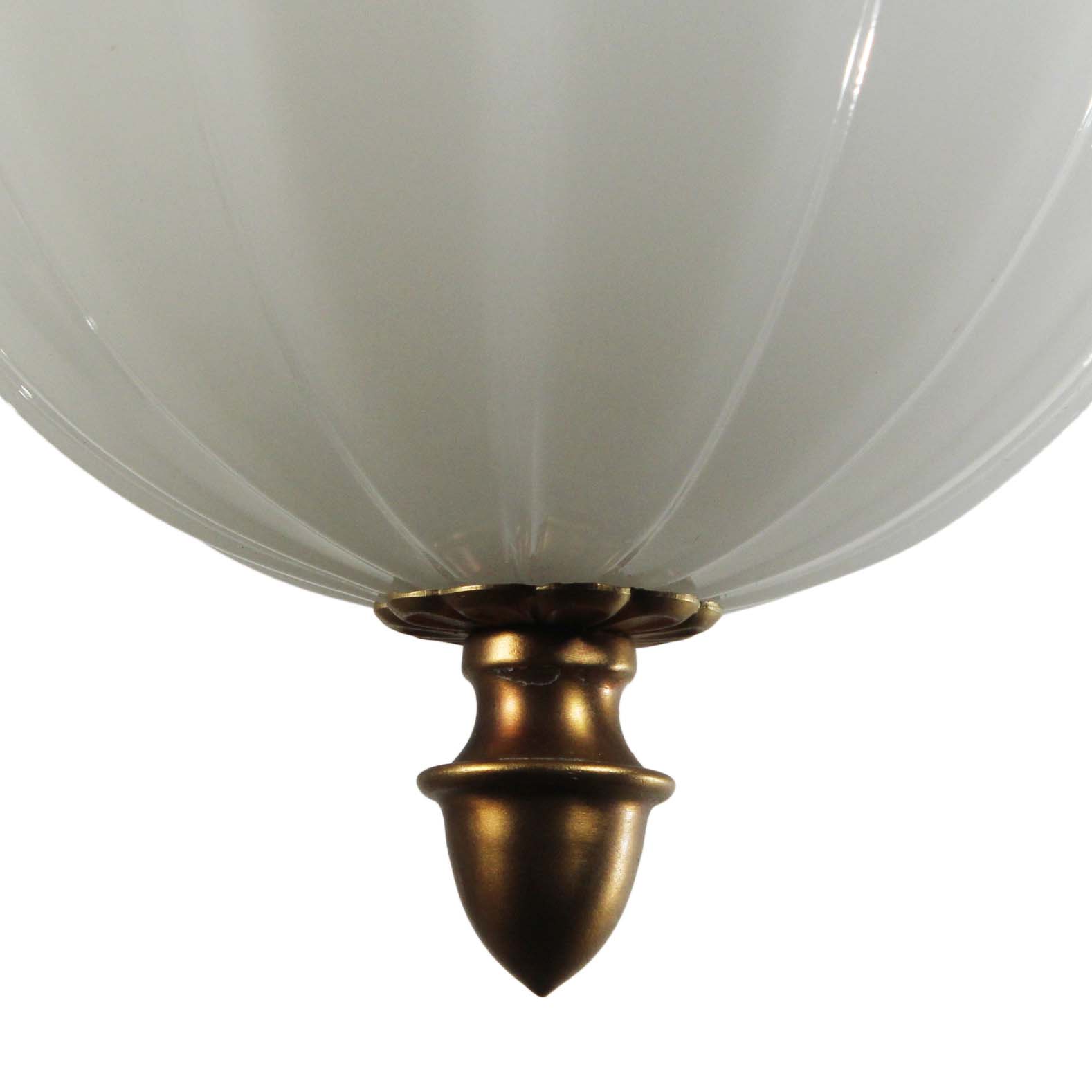 SOLD Antique Inverted Dome Pendant Lights, c. 1913-69011