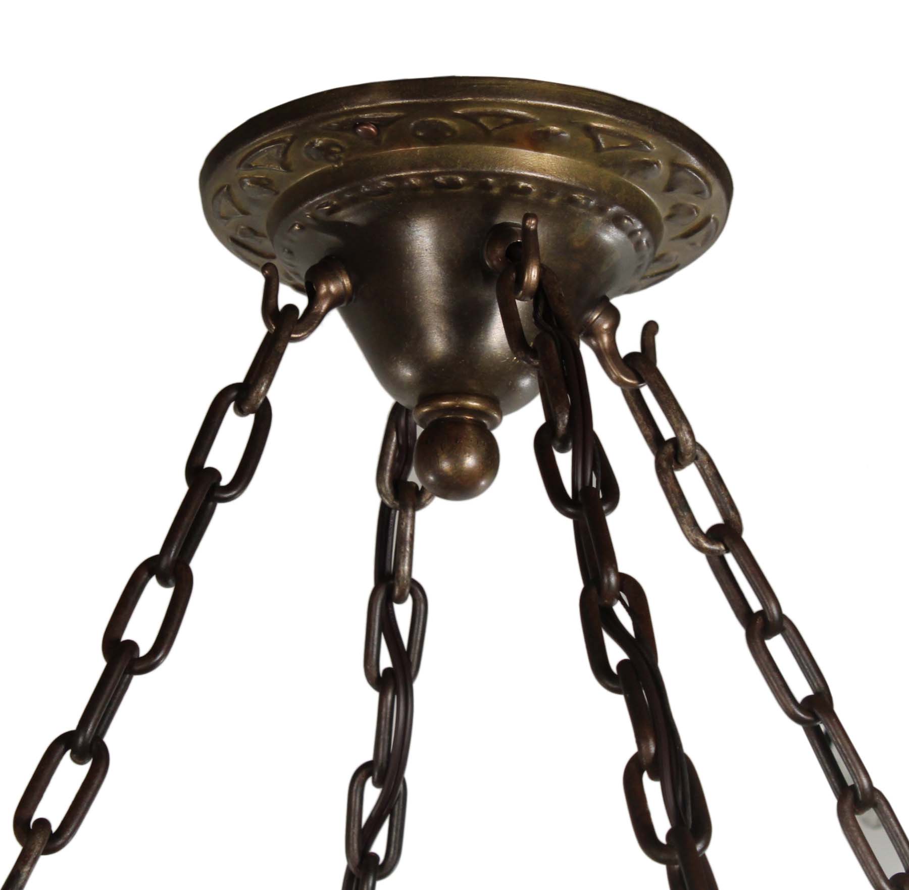 Antique Inverted Dome Chandelier, Gothic Revival-68737