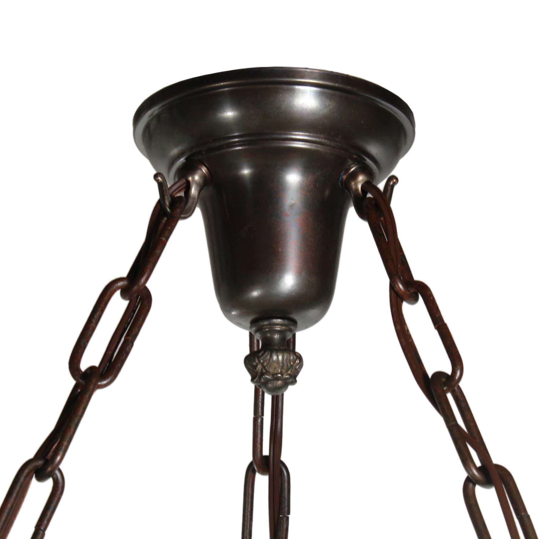 SOLD Neoclassical Inverted Dome Chandelier, Antique Lighting-68783