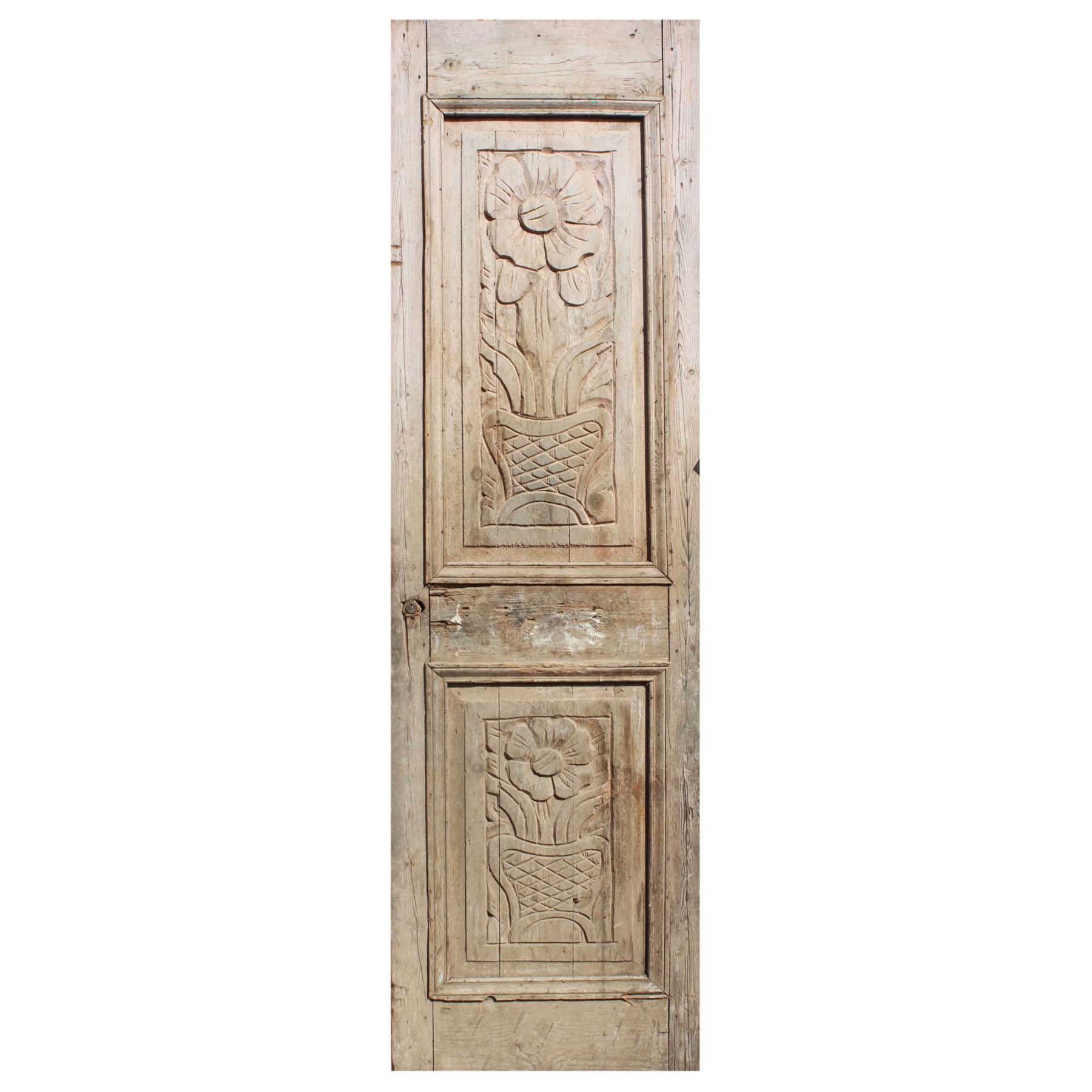 SOLD Salvaged 29” Door with Carved Details-0