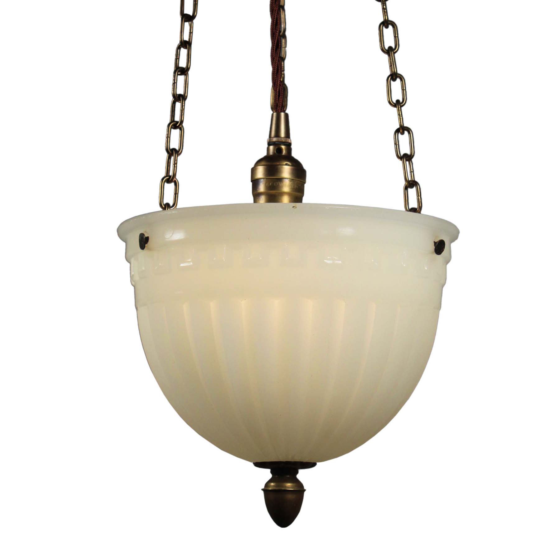 Antique Neoclassical Inverted Dome Light-0