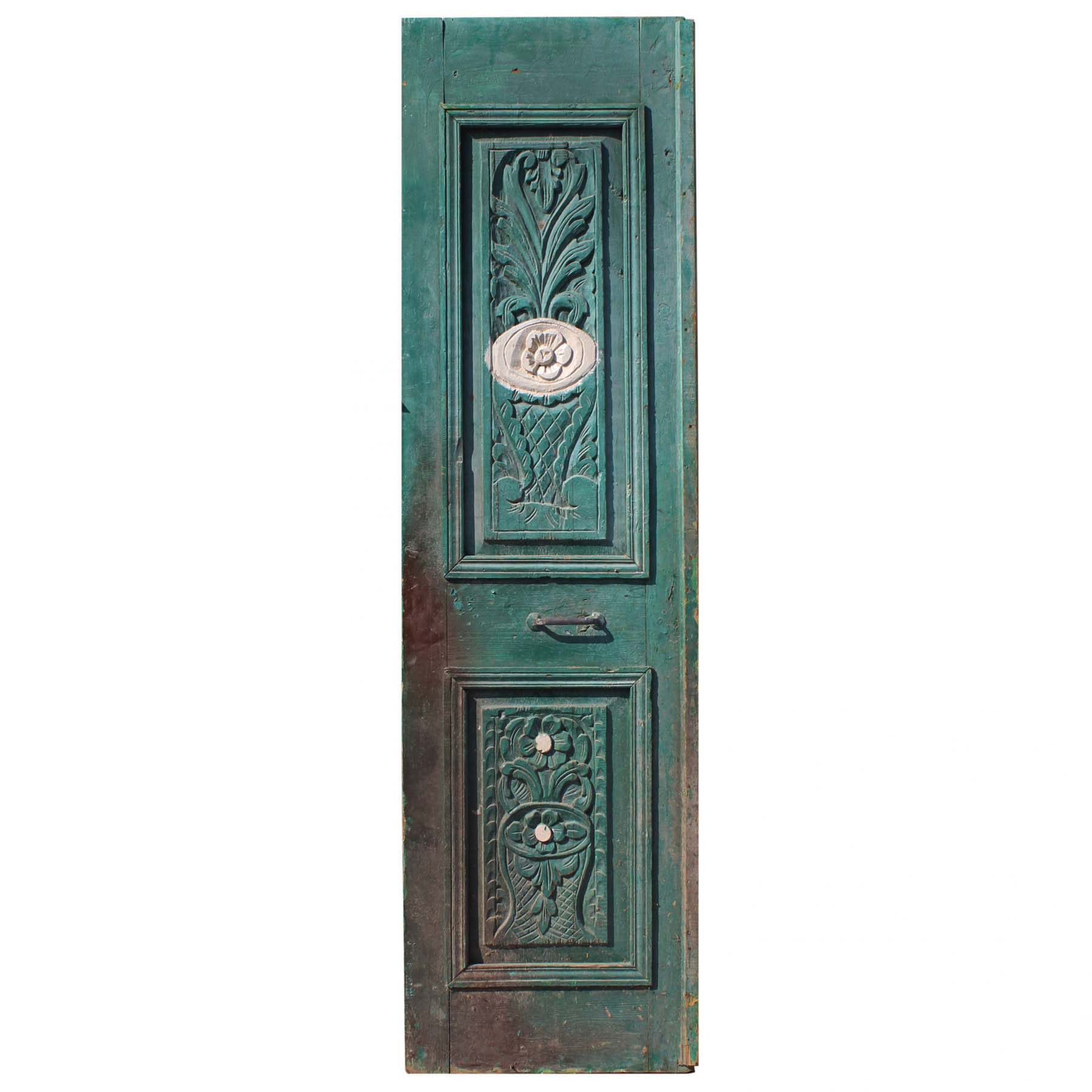 Antique 26” Door with Carved Details-0