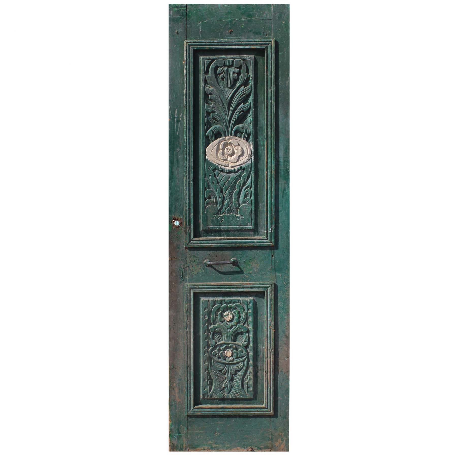 Reclaimed 26” Door with Carved Details-0