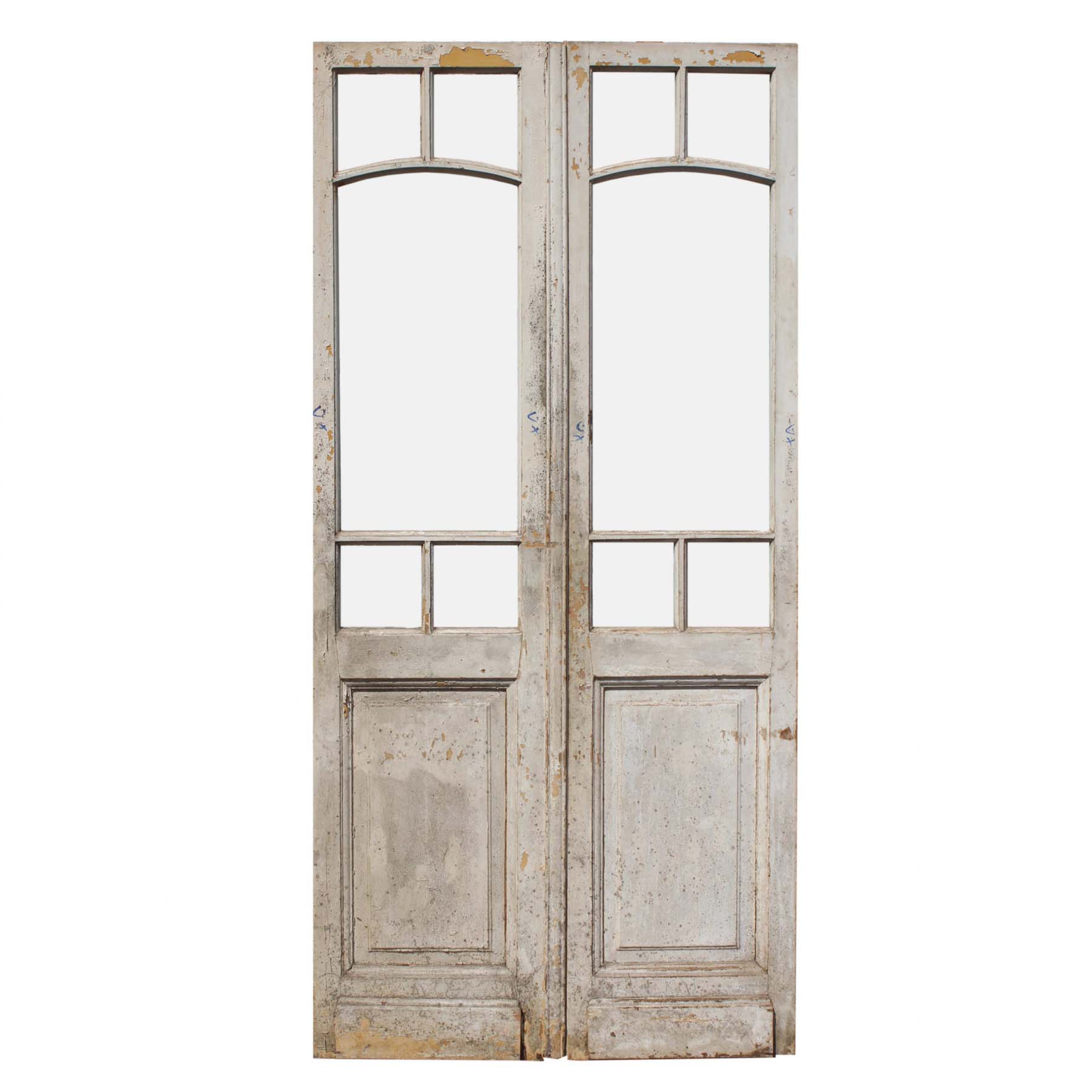 SOLD Reclaimed Pair of Antique 44" Double Doors-0