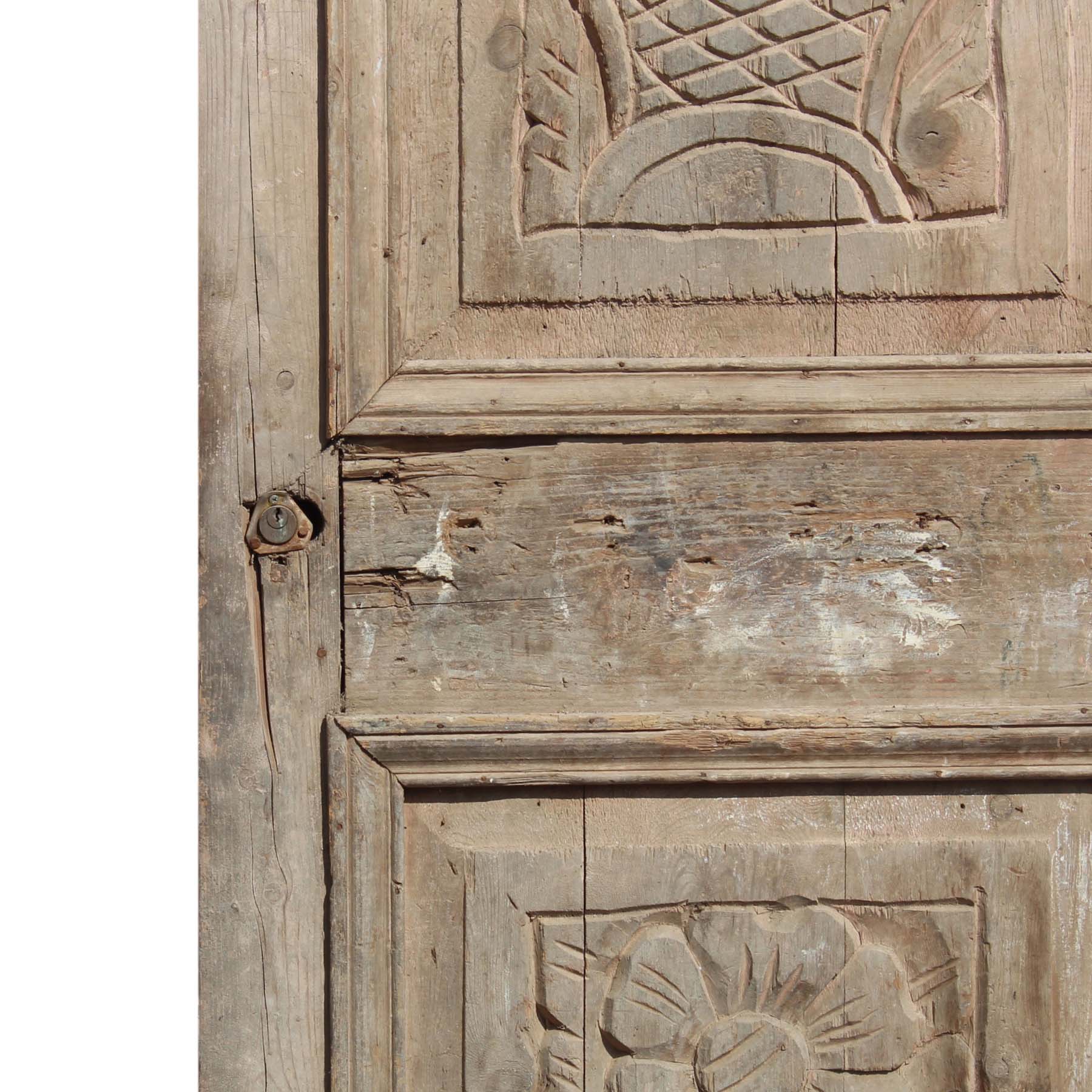 SOLD Salvaged 29” Door with Carved Details-69152