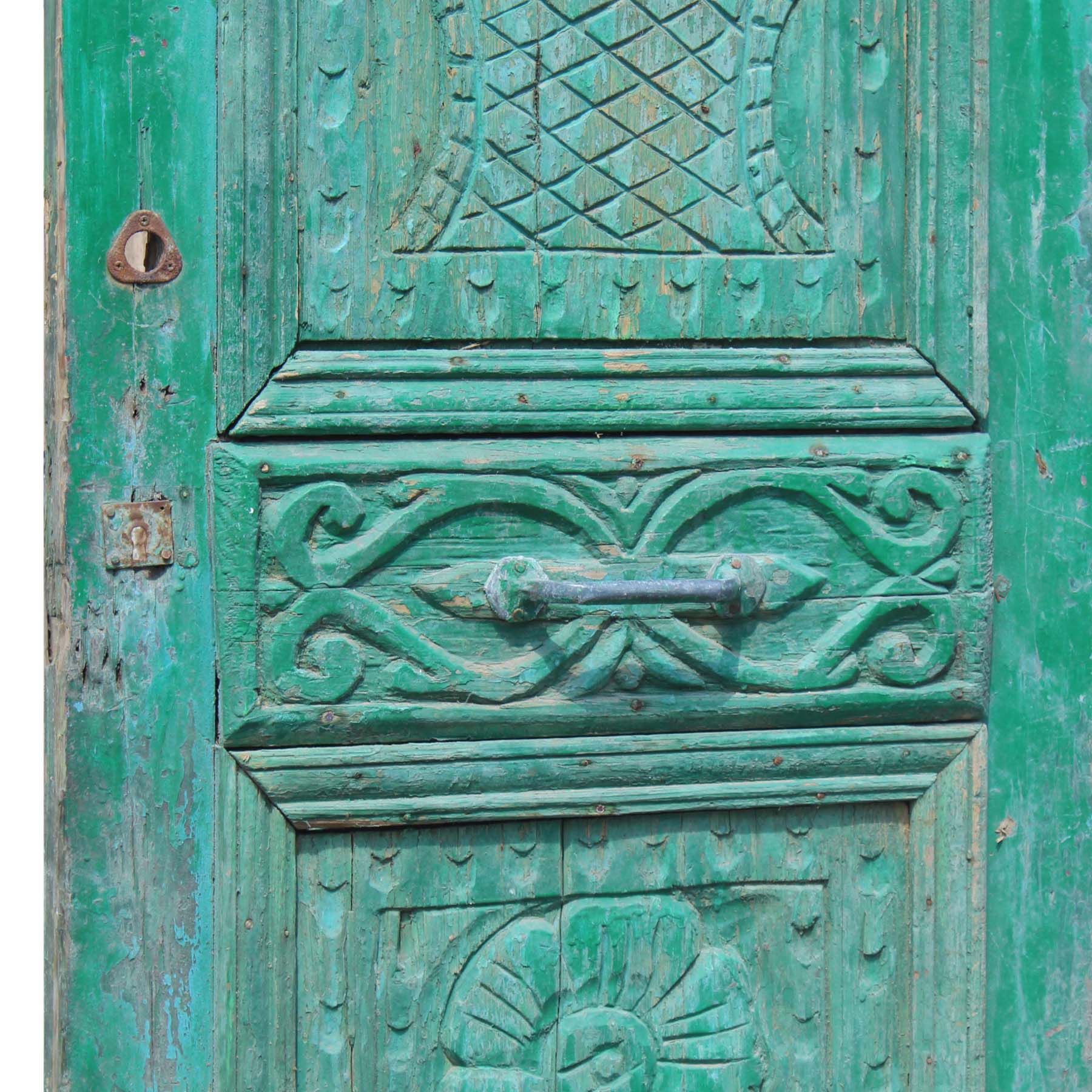 SOLD Reclaimed 28” Door with Carved Details-69158