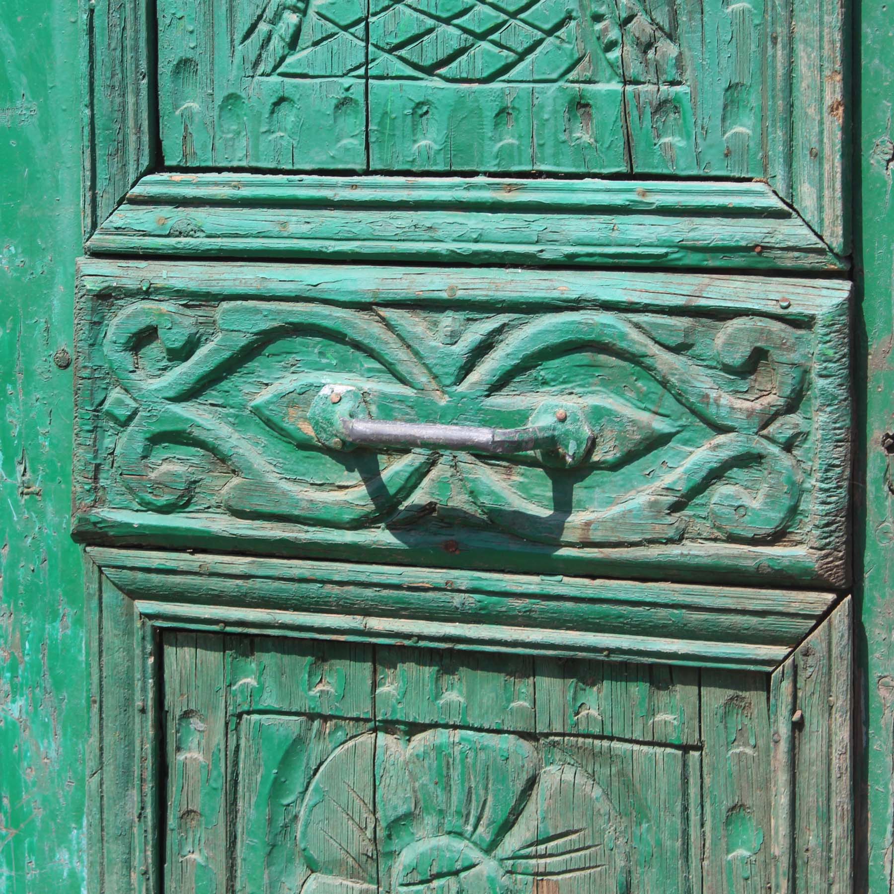 SOLD Antique 27” Door with Carved Details-69164