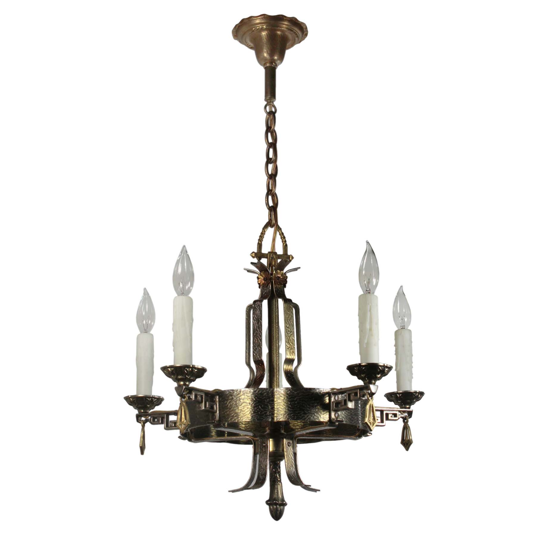 Antique Tudor Five-Light Chandelier, C.1920-69058