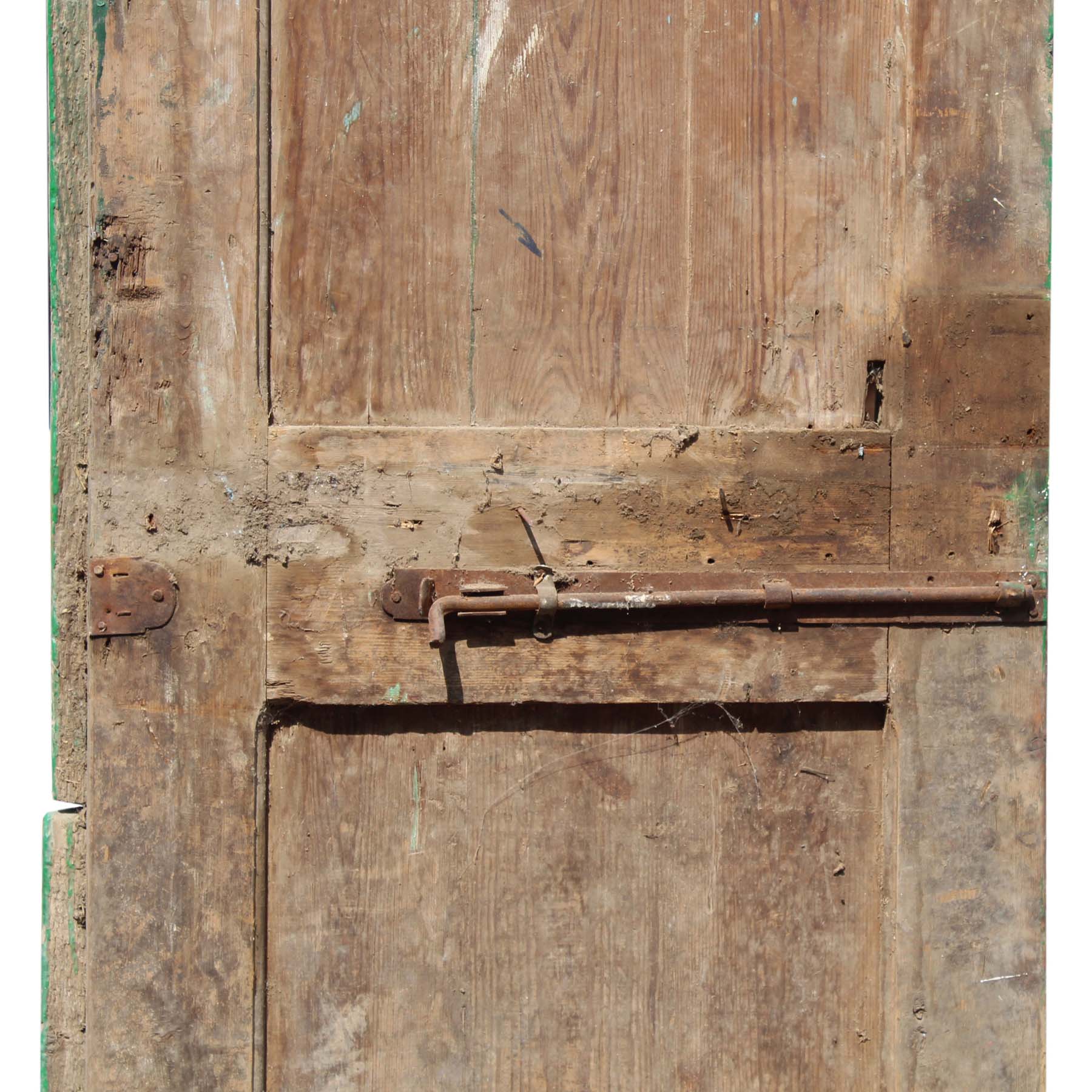 Salvaged 25" French Colonial Door with Carved Panels-69348