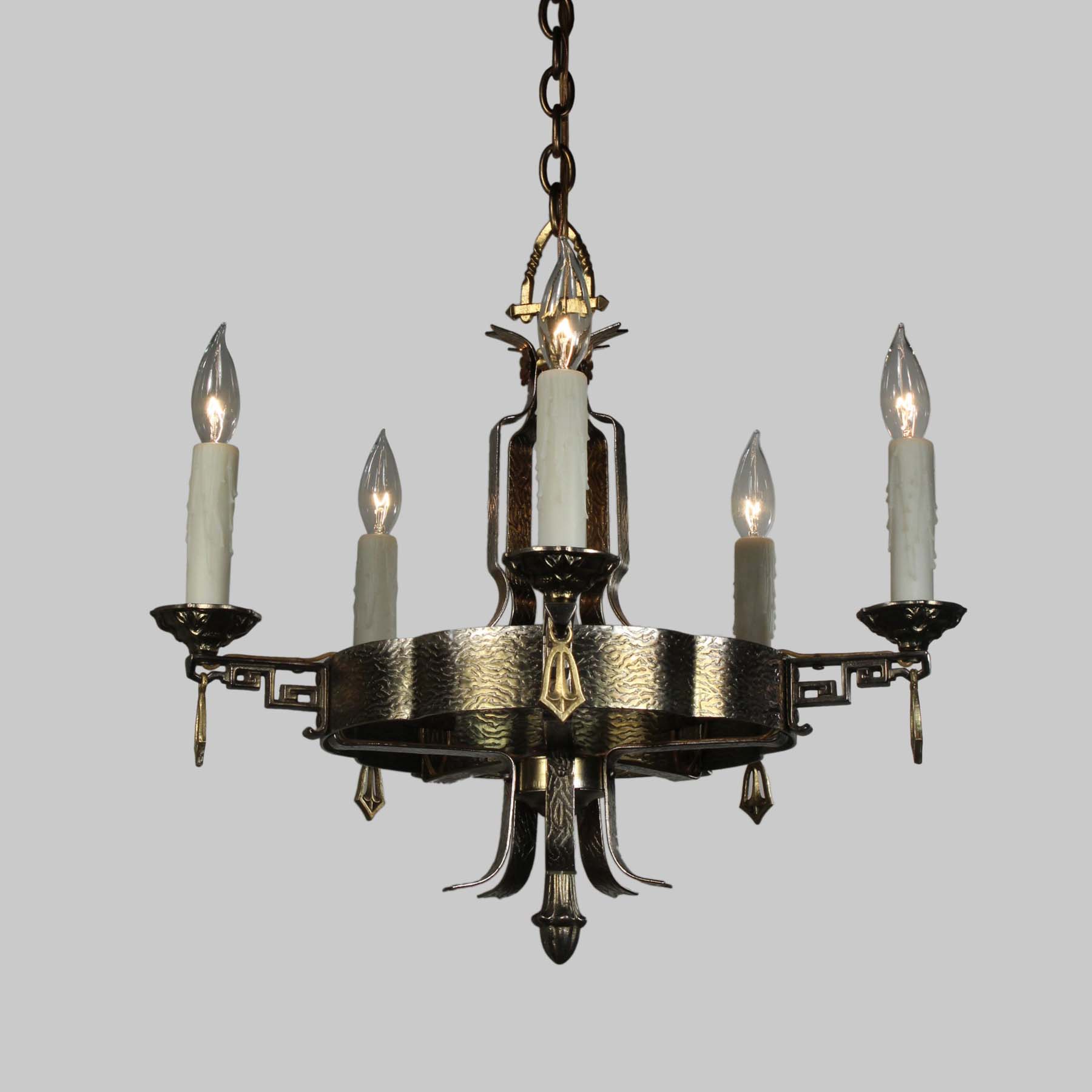 Antique Tudor Five-Light Chandelier, C.1920-69057