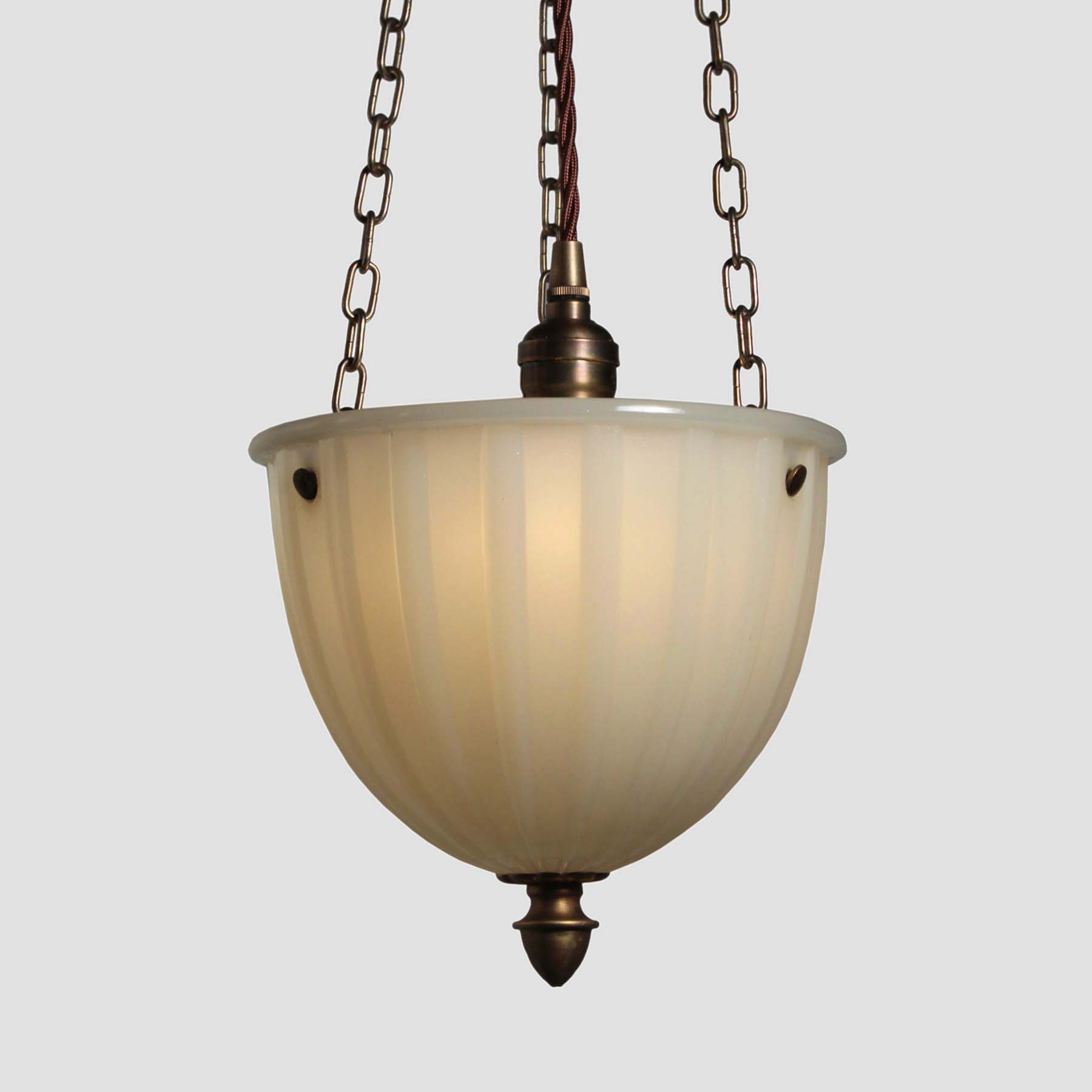 SOLD Inverted Dome Pendant Light, Antique Lighting-69110