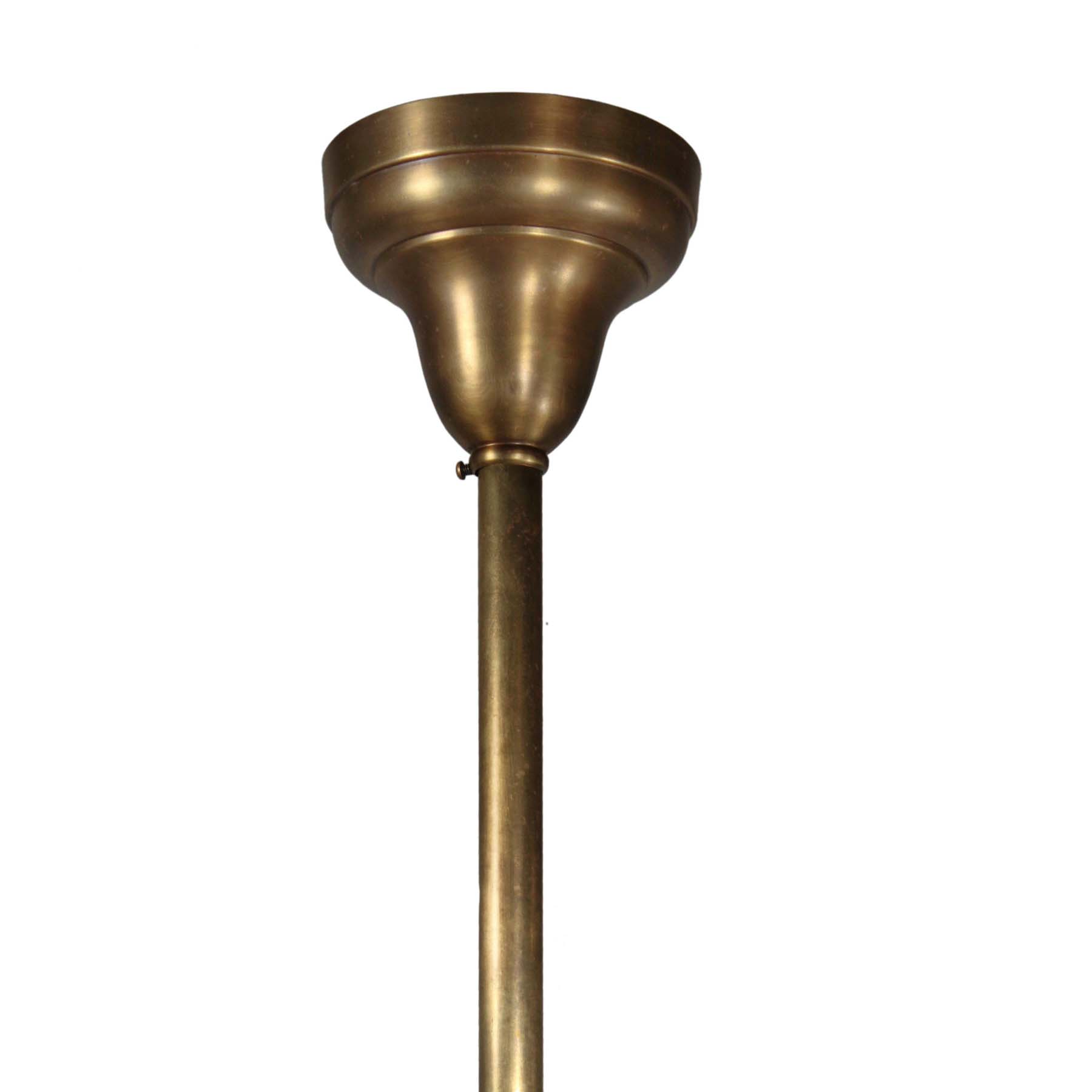 SOLD Brass Schoolhouse Pendant Lights, Antique Lighting-69375
