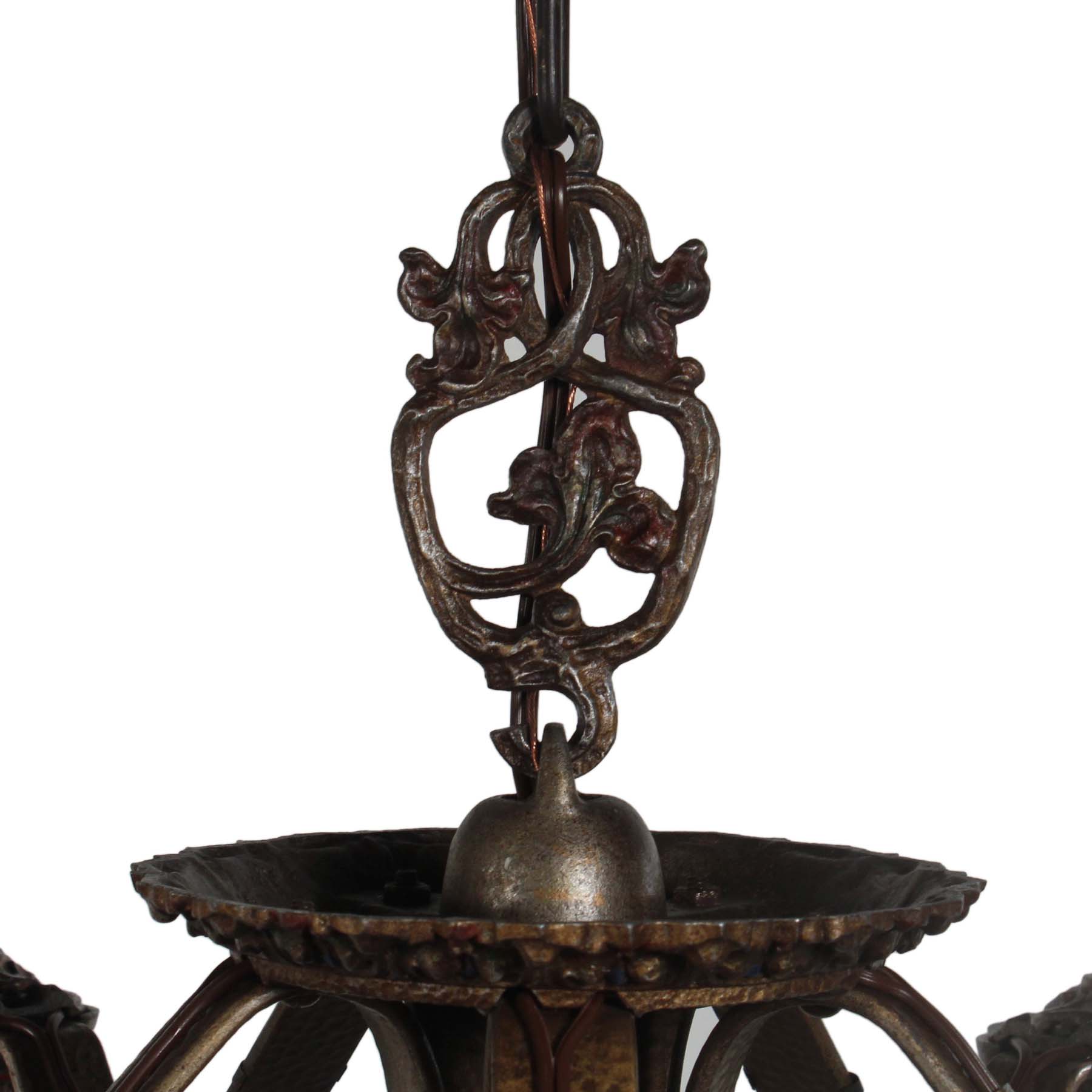 SOLD Antique Five-Light Chandelier, Signed Riddle Co.-69249