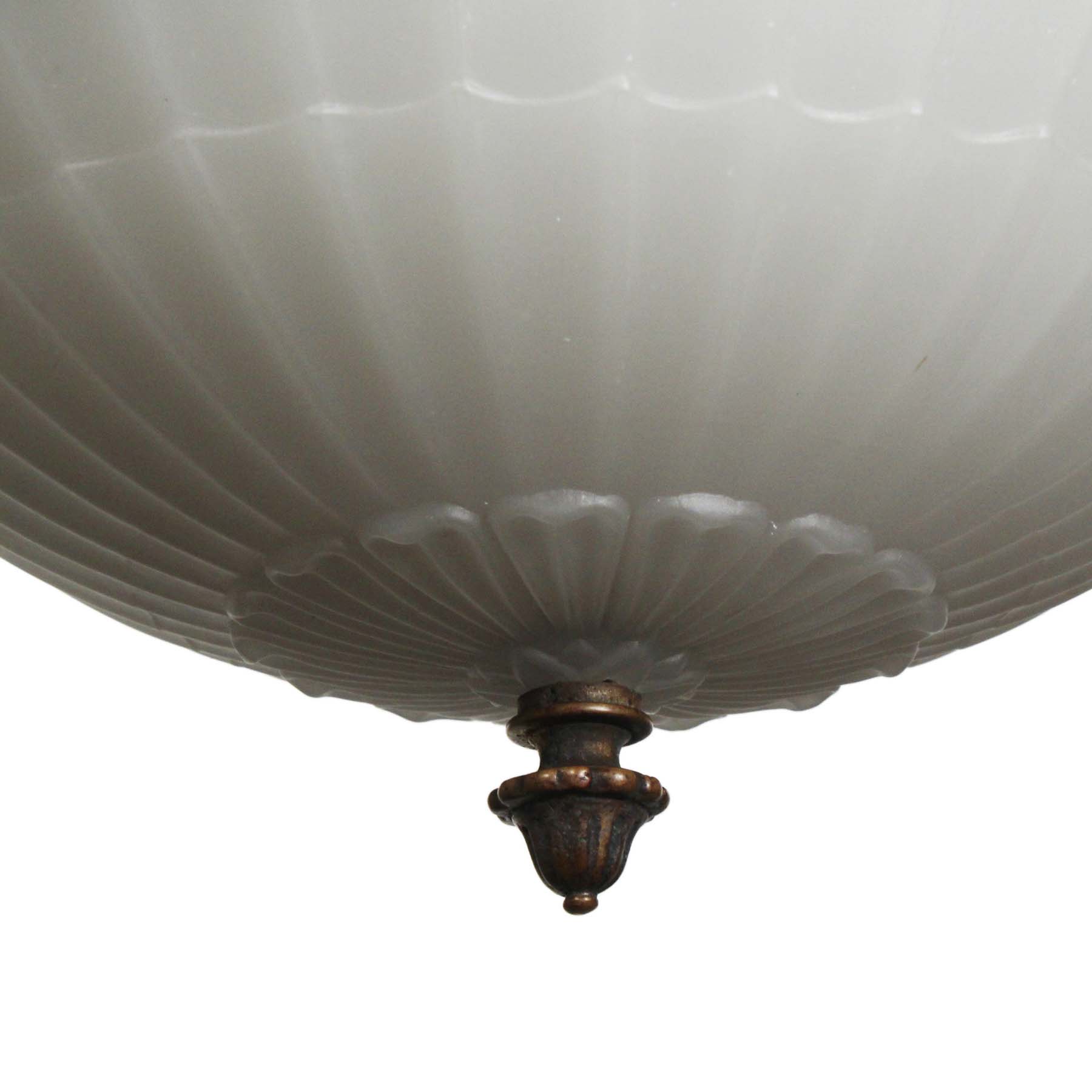 SOLD Antique Neoclassical Inverted Dome Chandelier, c. 1915-69241