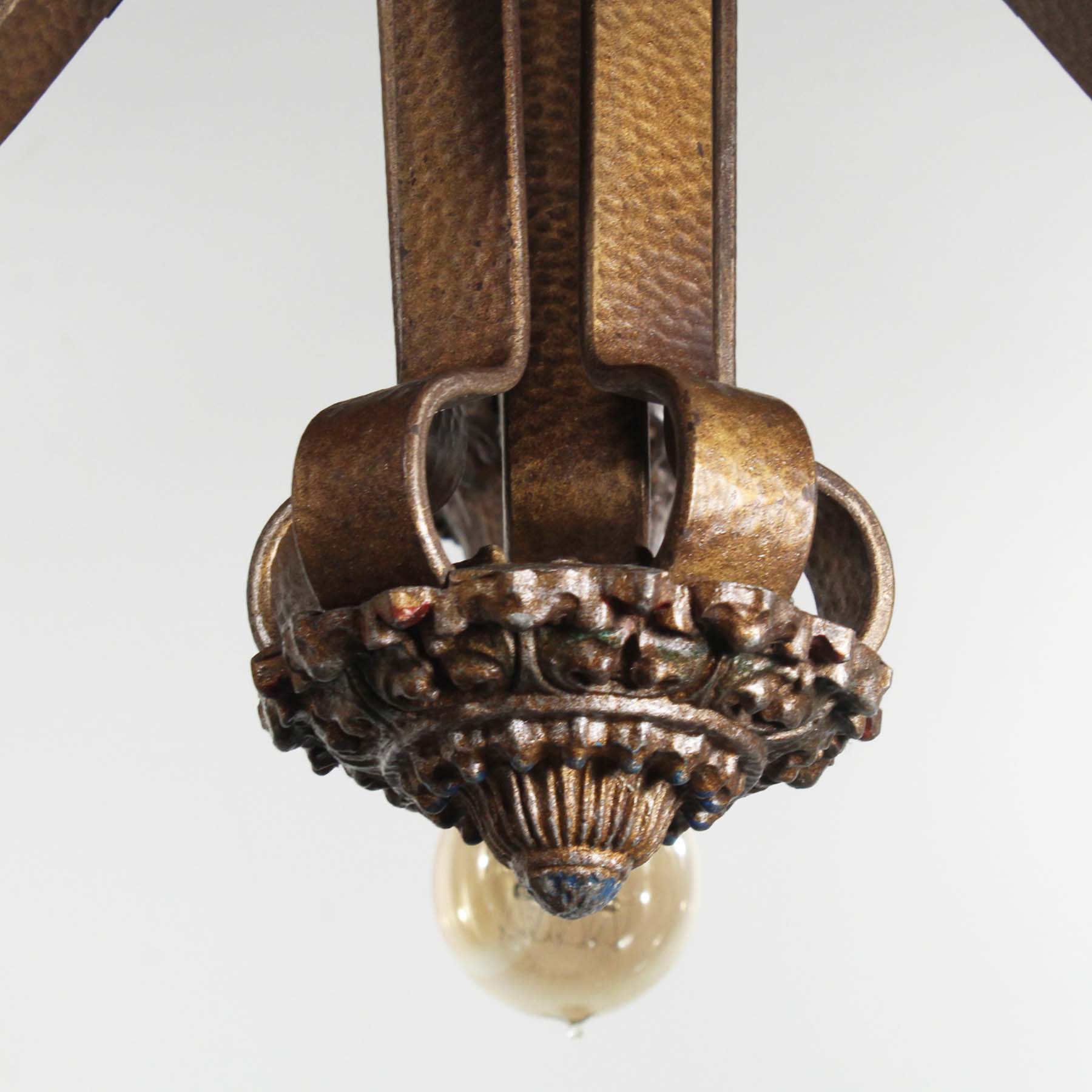 SOLD Antique Five-Light Chandelier, Signed Riddle Co.-69251