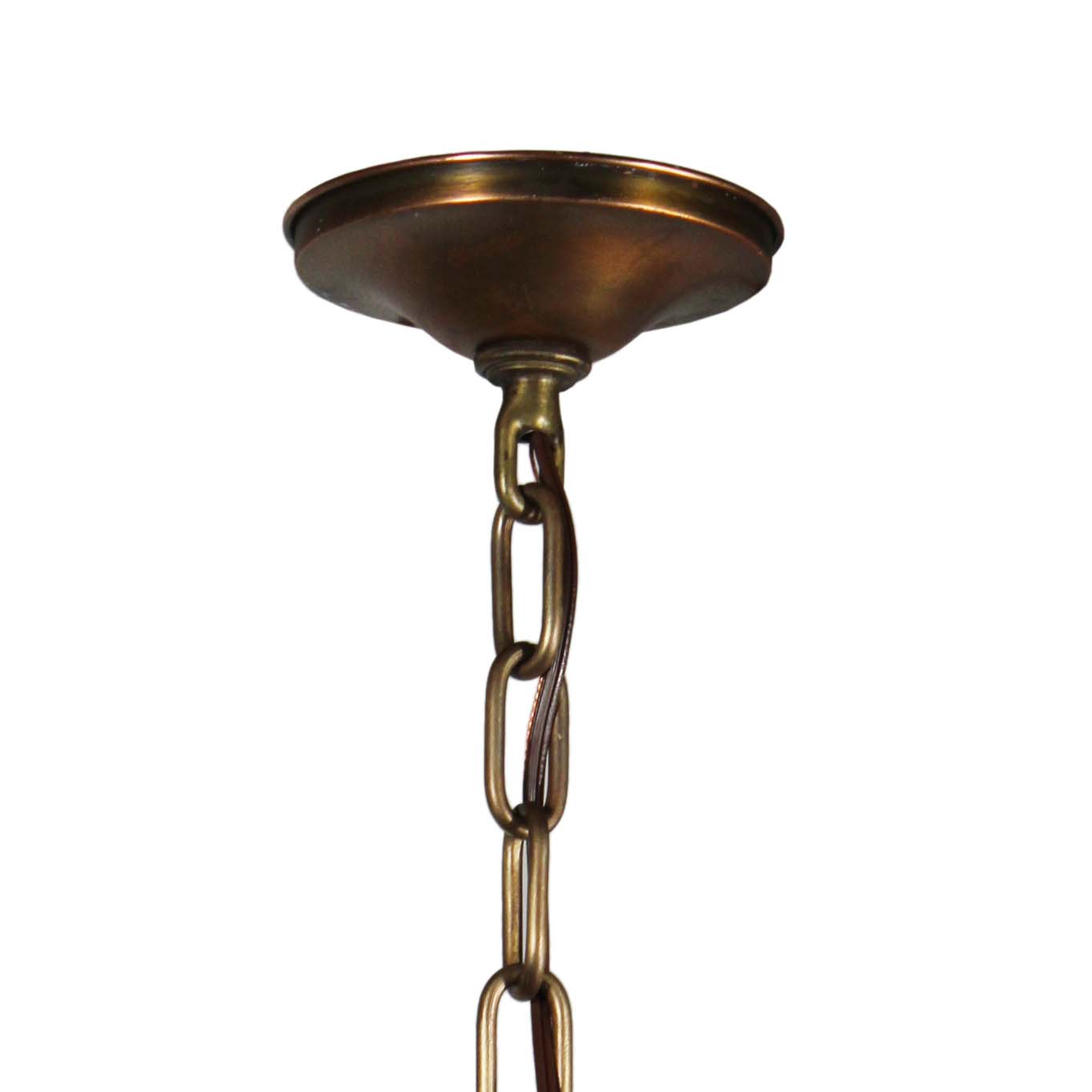 Antique Bronze Lanterns with Granite Glass, Fleur De Lis-69370
