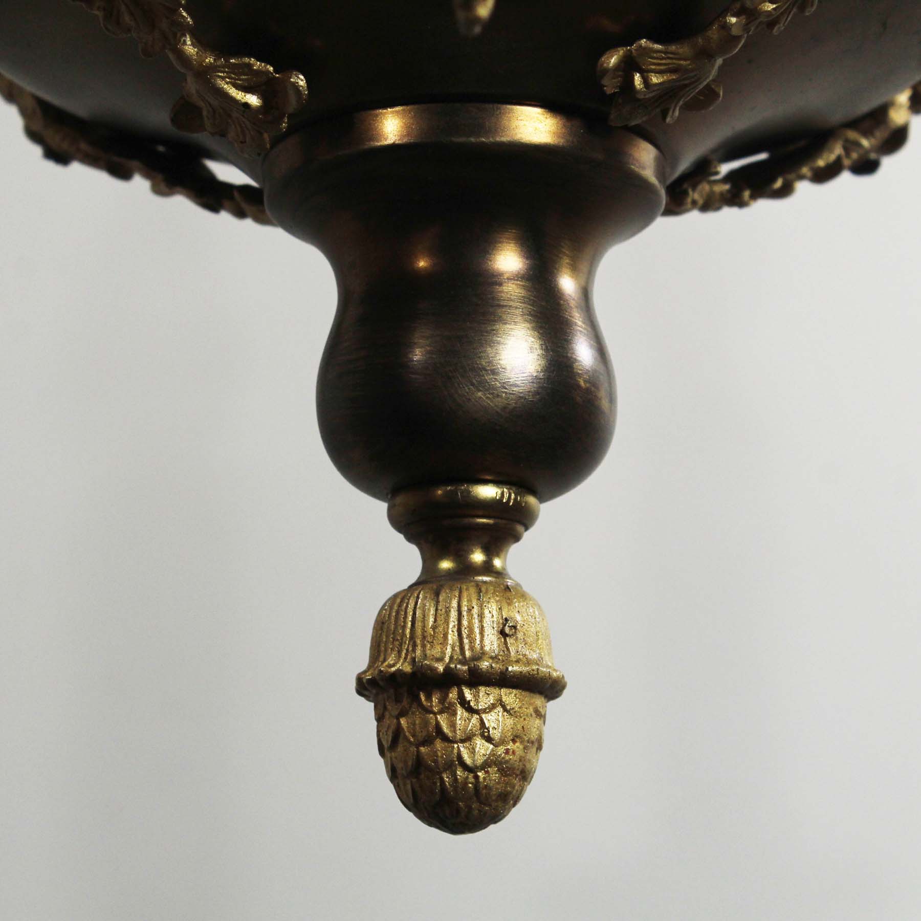 Antique Transitional Brass Chandelier, Figural-69055