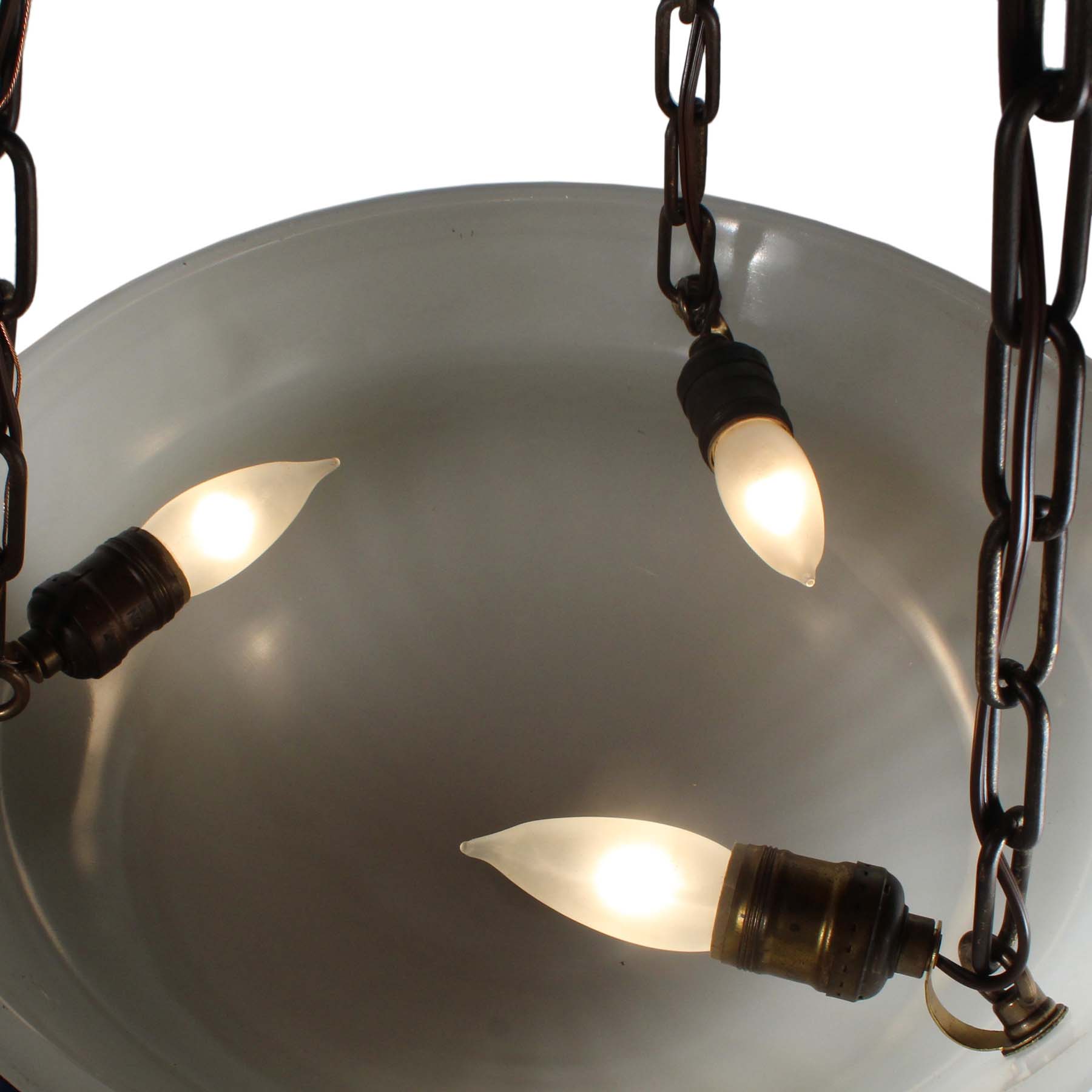 SOLD Antique Neoclassical Inverted Dome Chandelier, c. 1915-69245