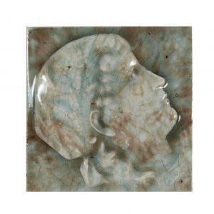 Antique American Figural Fireplace Tile, Providential Tile Works-0