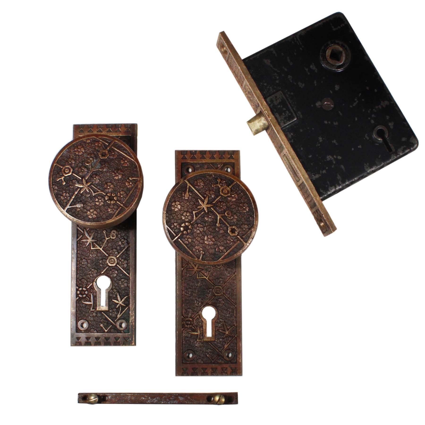 SOLD Antique Eastlake Door Hardware Set “Ekado” by Sargent-0