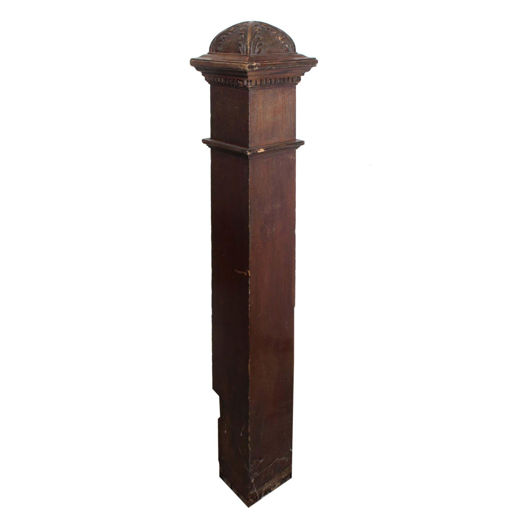 SOLD Antique Oak Newel Post, Manuel House-0