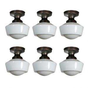 Antique Flush Mount Schoolhouse Lights-0