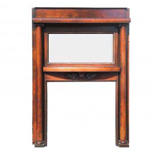 Antique Oak Fireplace Mantel, Manuel House-0