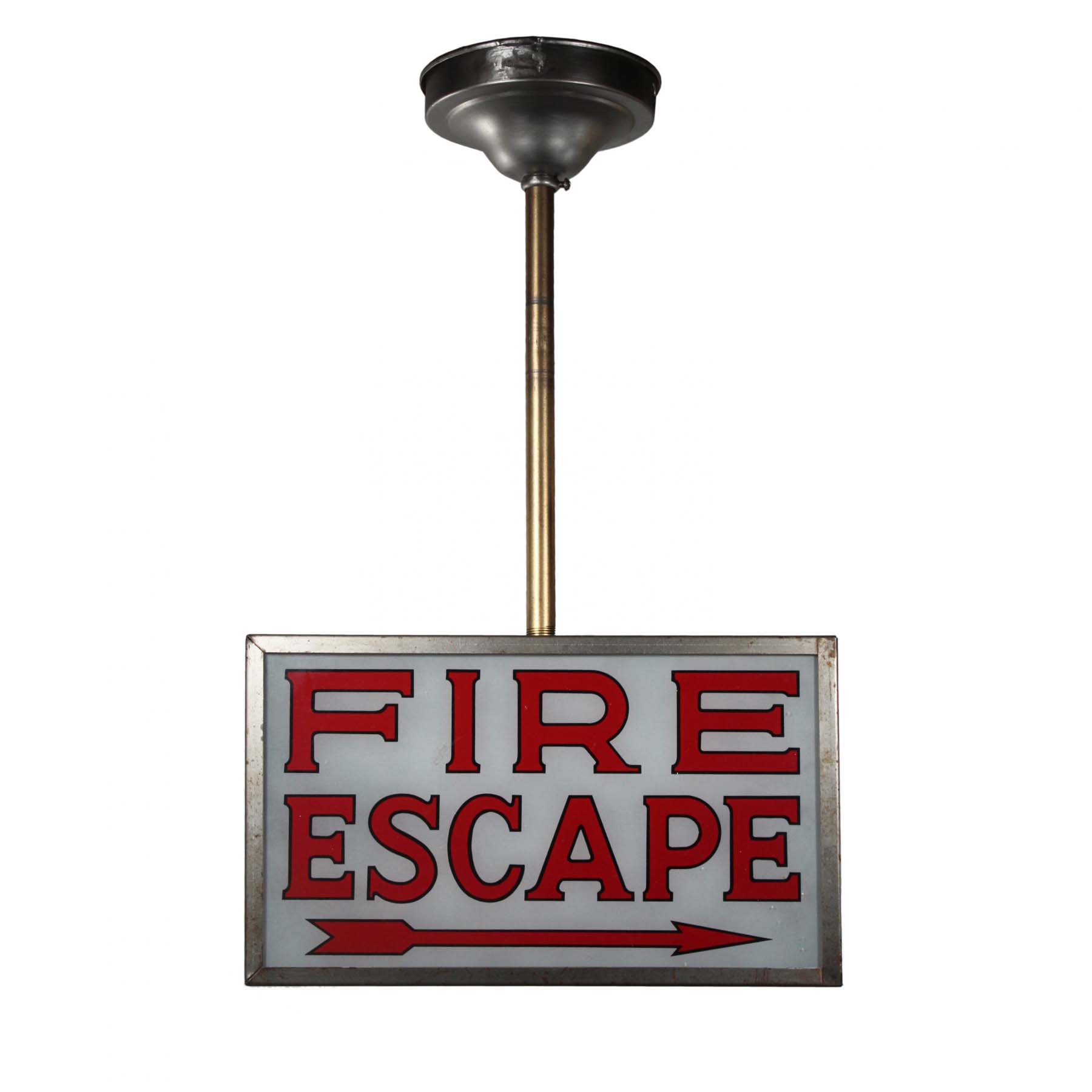 SOLD Antique Semi-Flush "Fire Escape" Light-69389